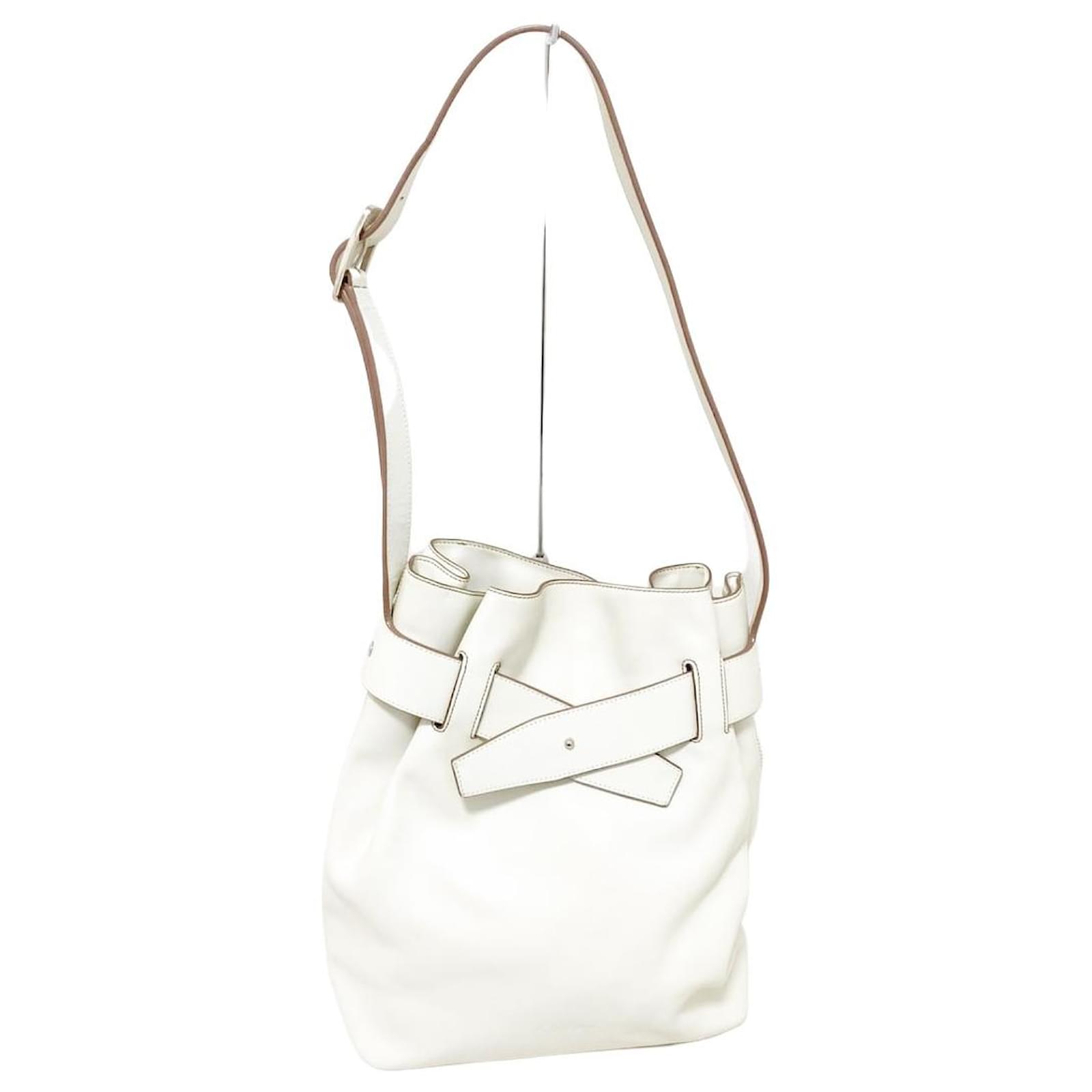 Loewe White Leather ref.620692 Joli Closet