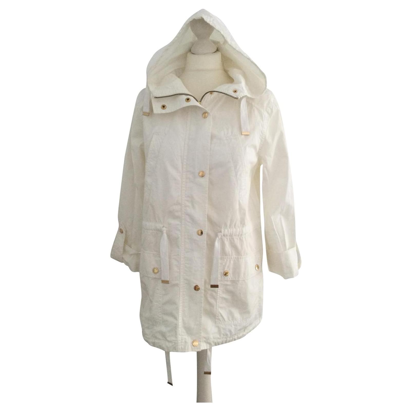 Michael Kors Coats, Outerwear White Cotton  - Joli Closet