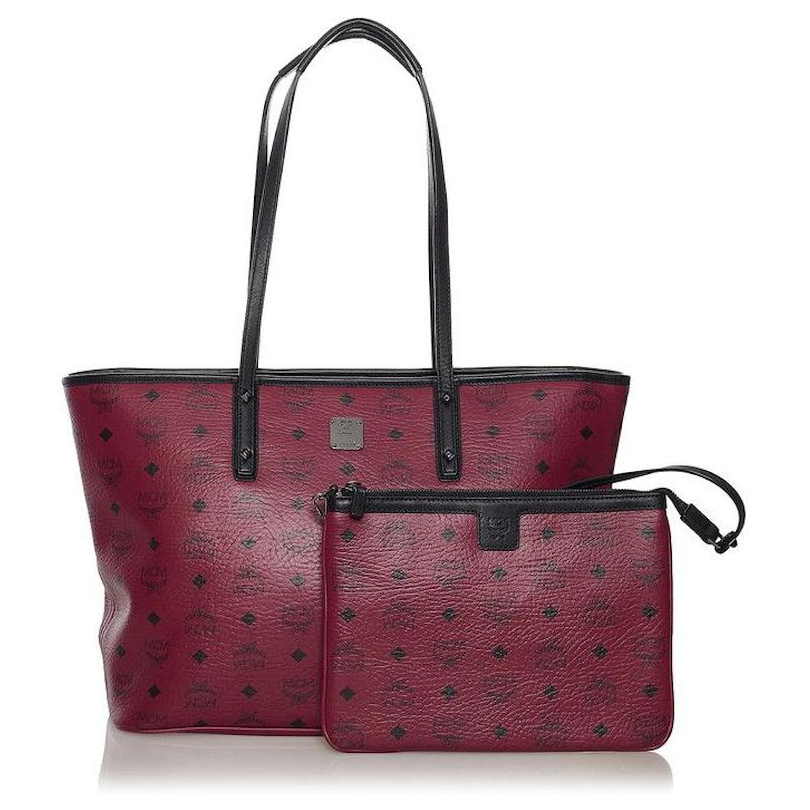 Mcm tote 2024 bag red