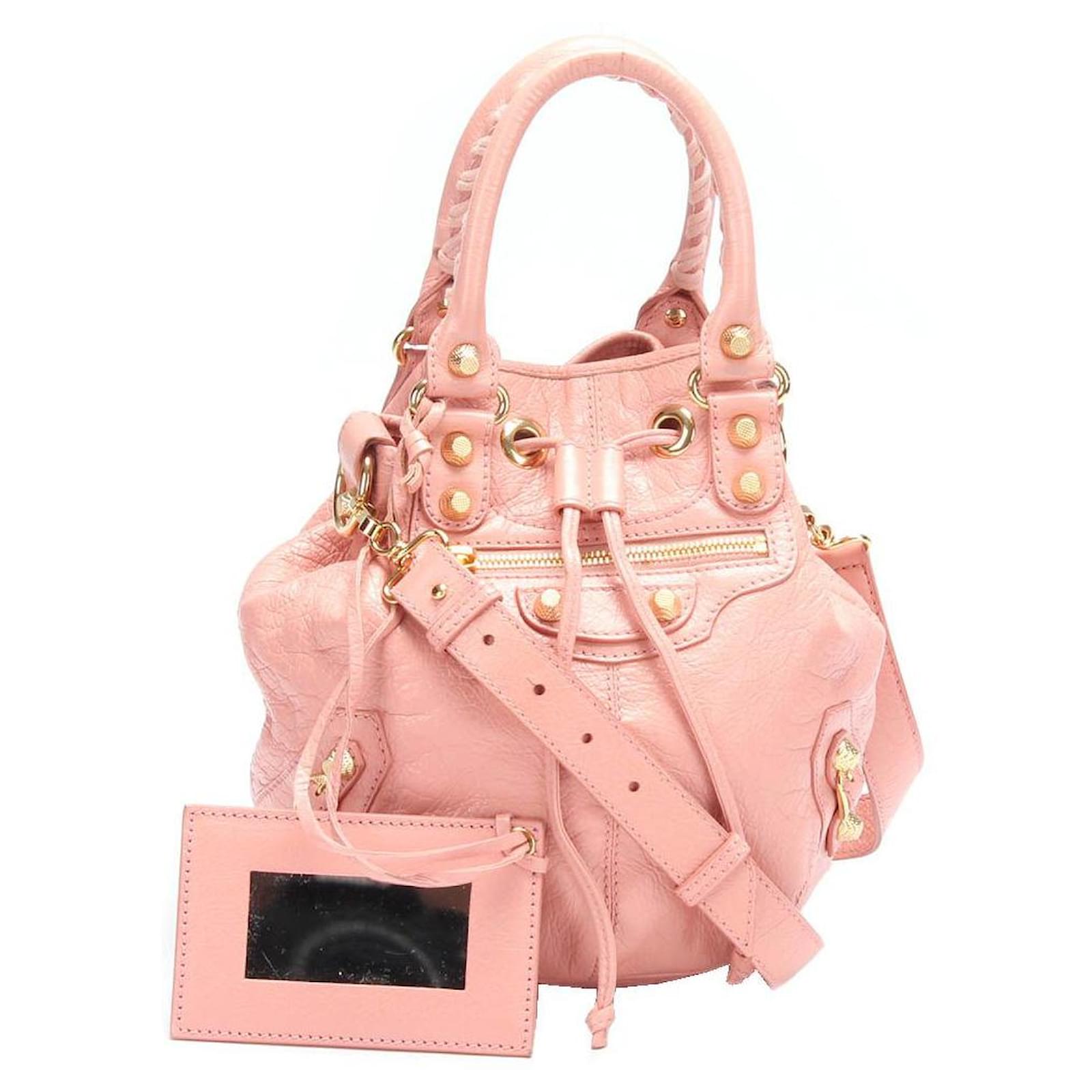 Balenciaga Giant Mini City Bag in Pink