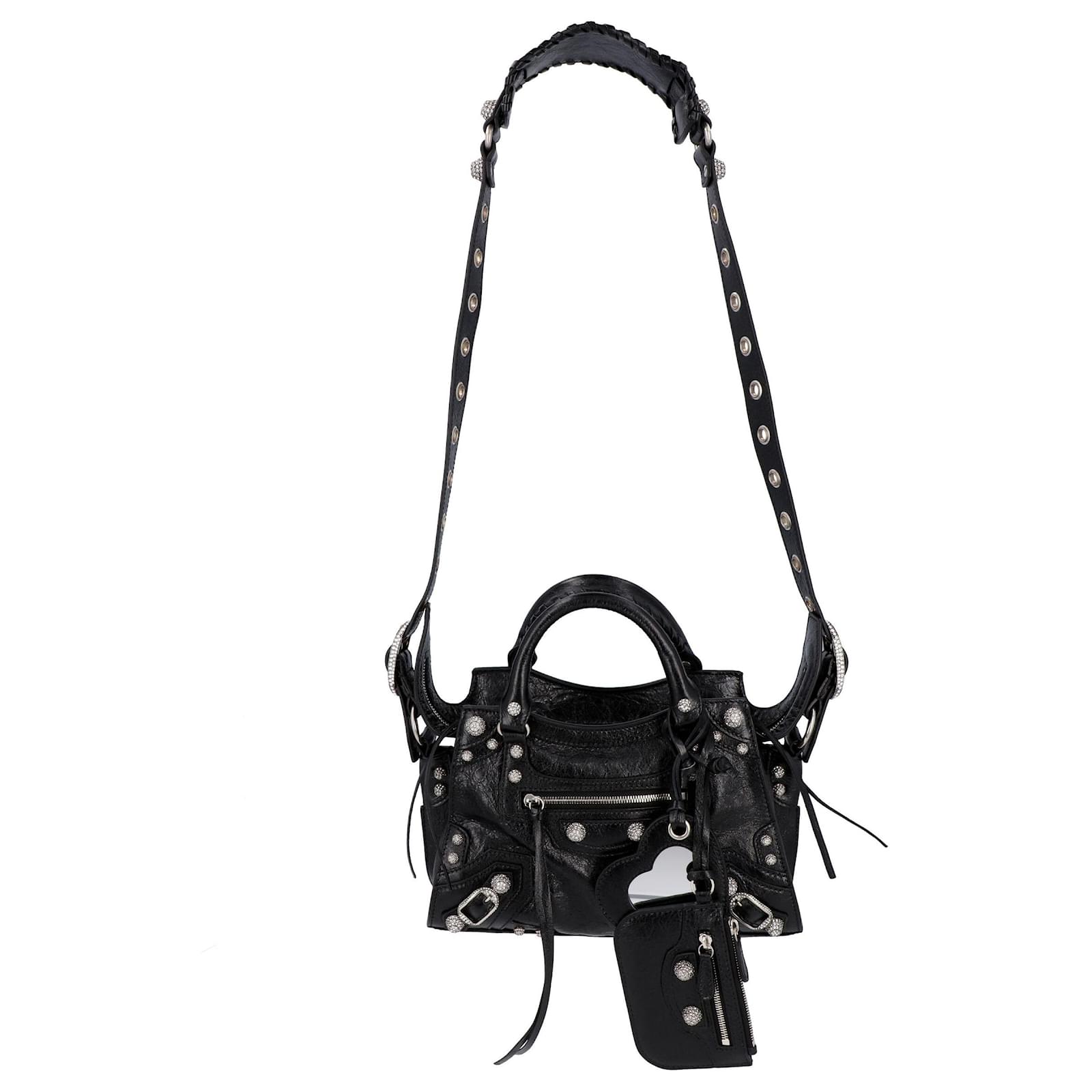 Balenciaga Cagole Xs Leather Top-Handle Bag