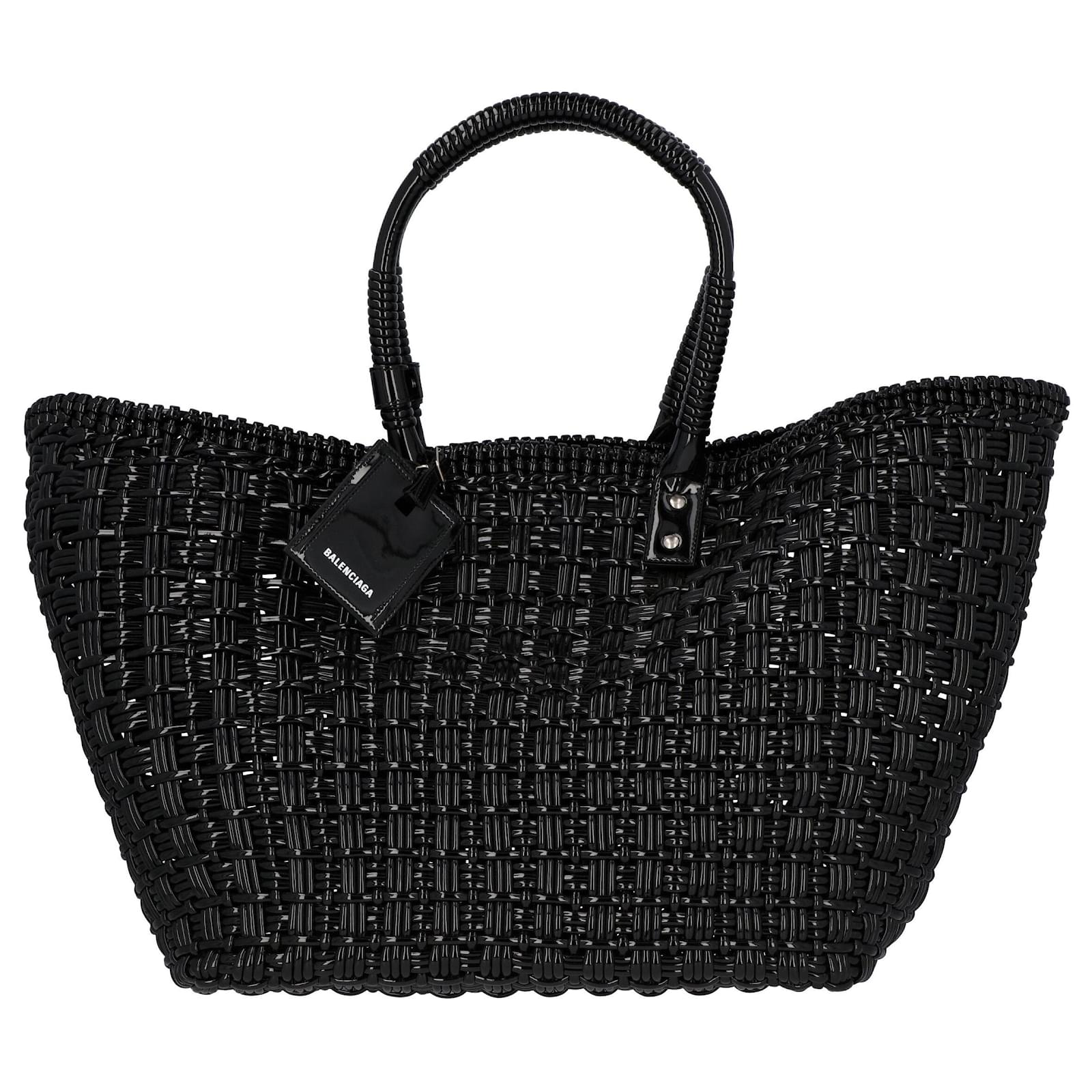 BALENCIAGA Bistro XS denim Basket 2WAY Shoulder Handbag 671342 Indigo blue