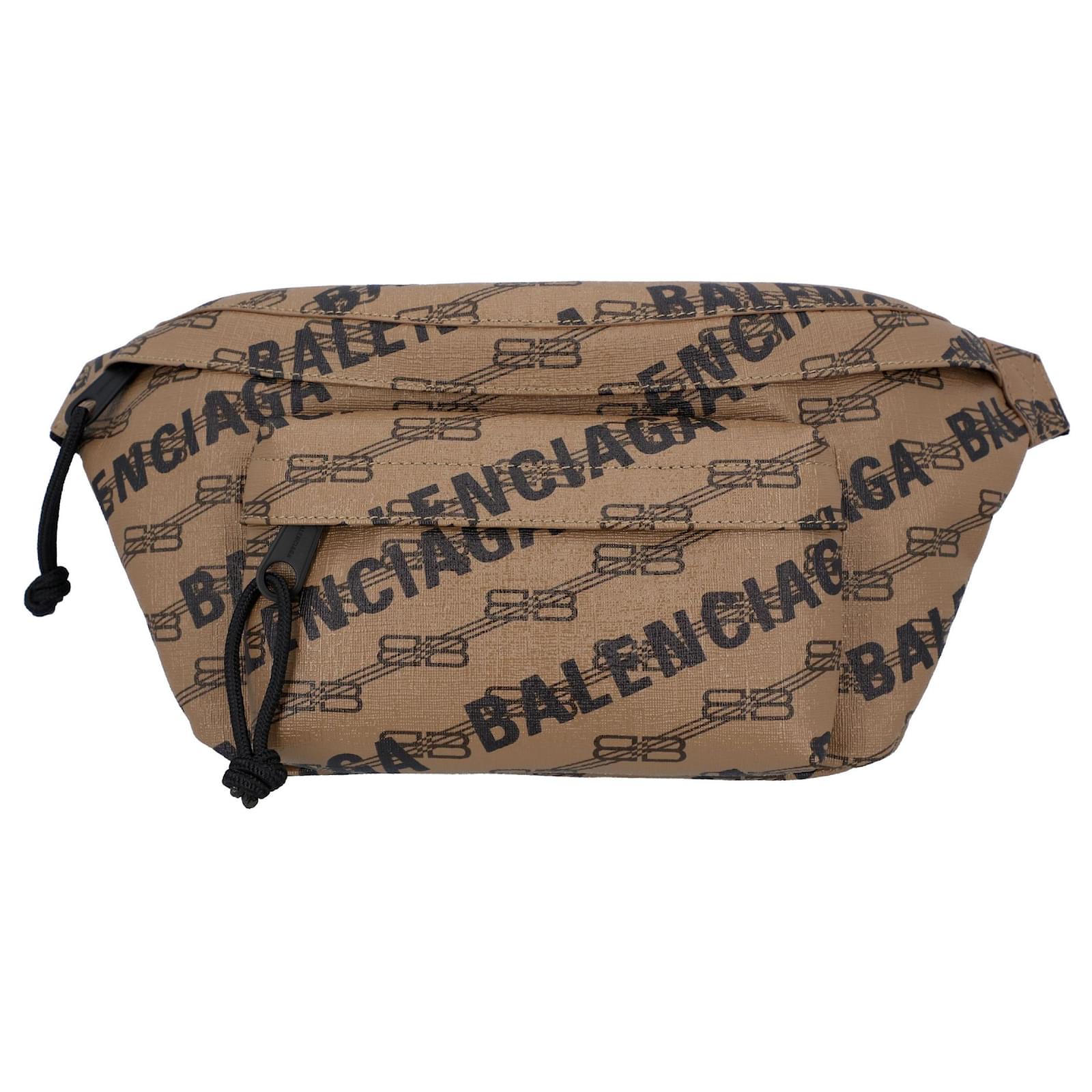 BALENCIAGA Wheel Logo Belt Bag in Black  MARAIS