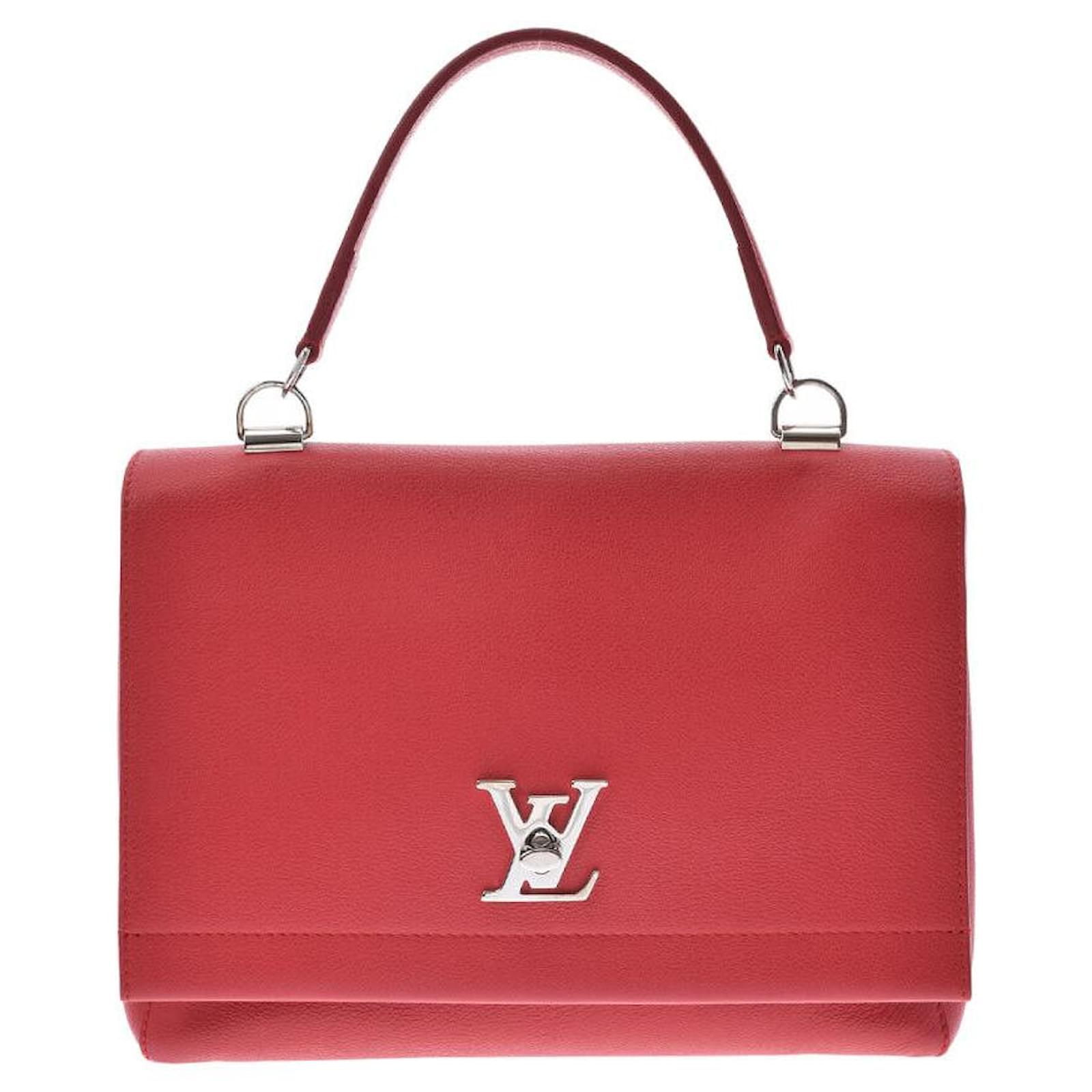 Louis Vuitton Lockme Red Leather ref.621534 - Joli Closet