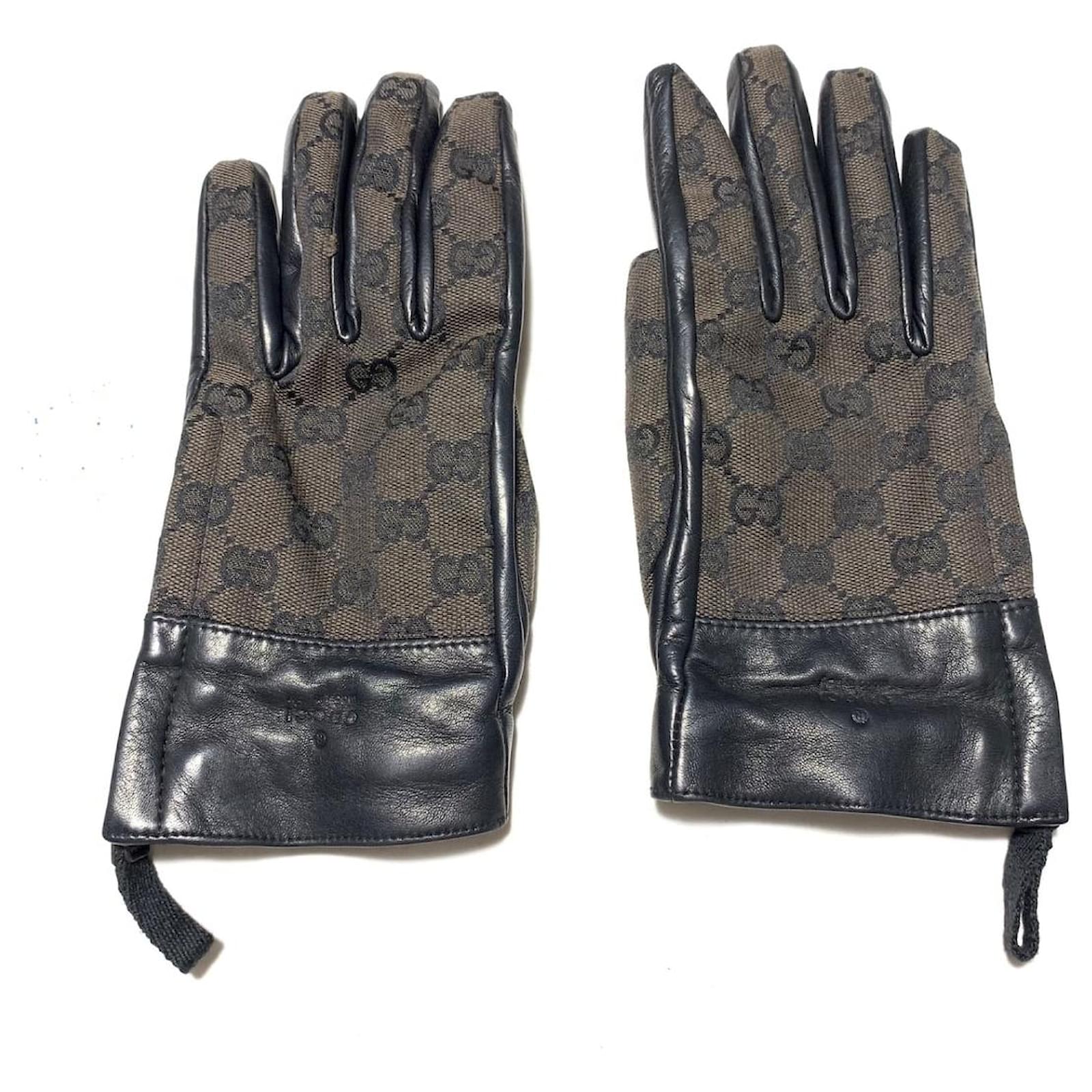 Gucci GG pattern Black Leather ref.621917 - Joli Closet