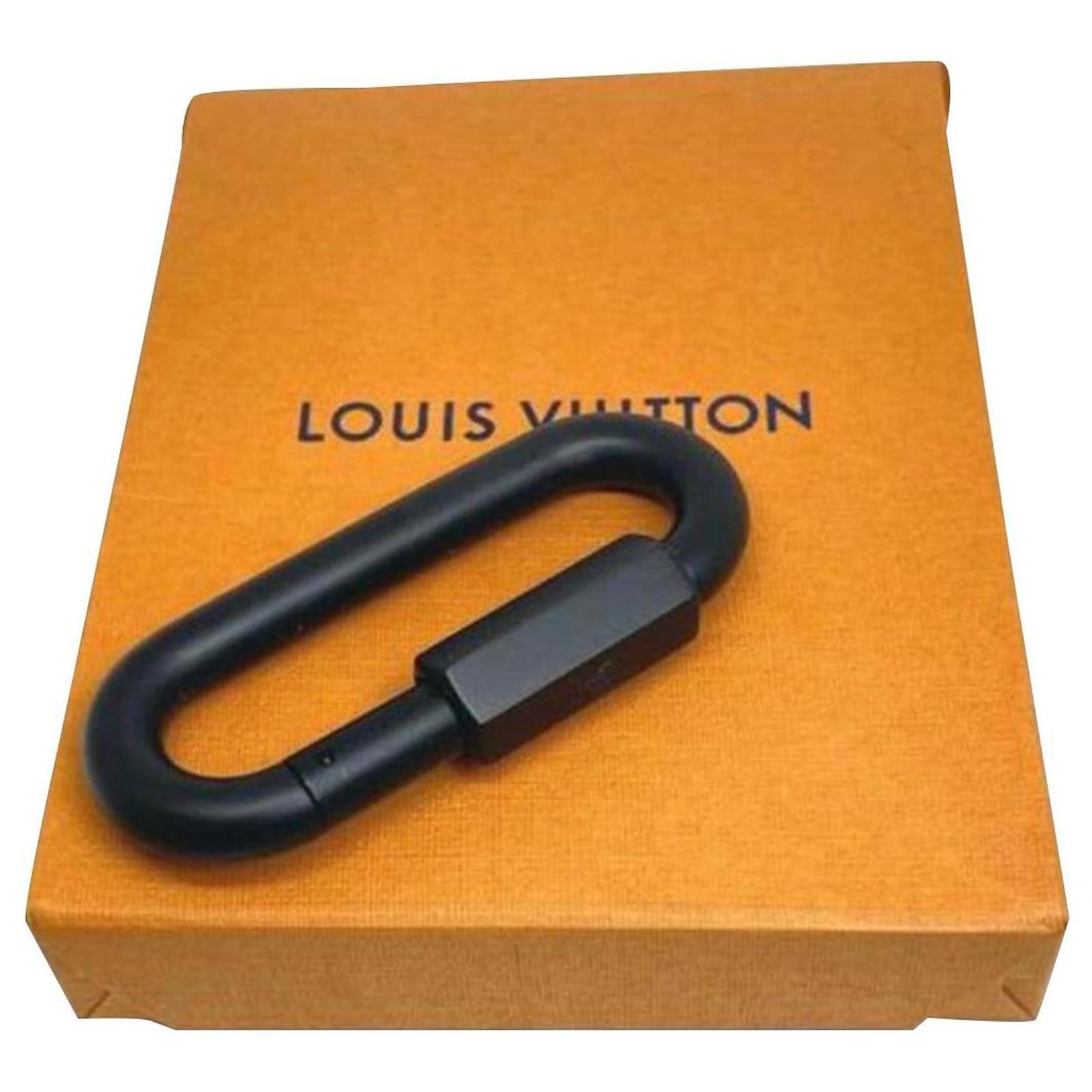 Louis Vuitton Virgil abloh black carabiner hook Metal ref.622310