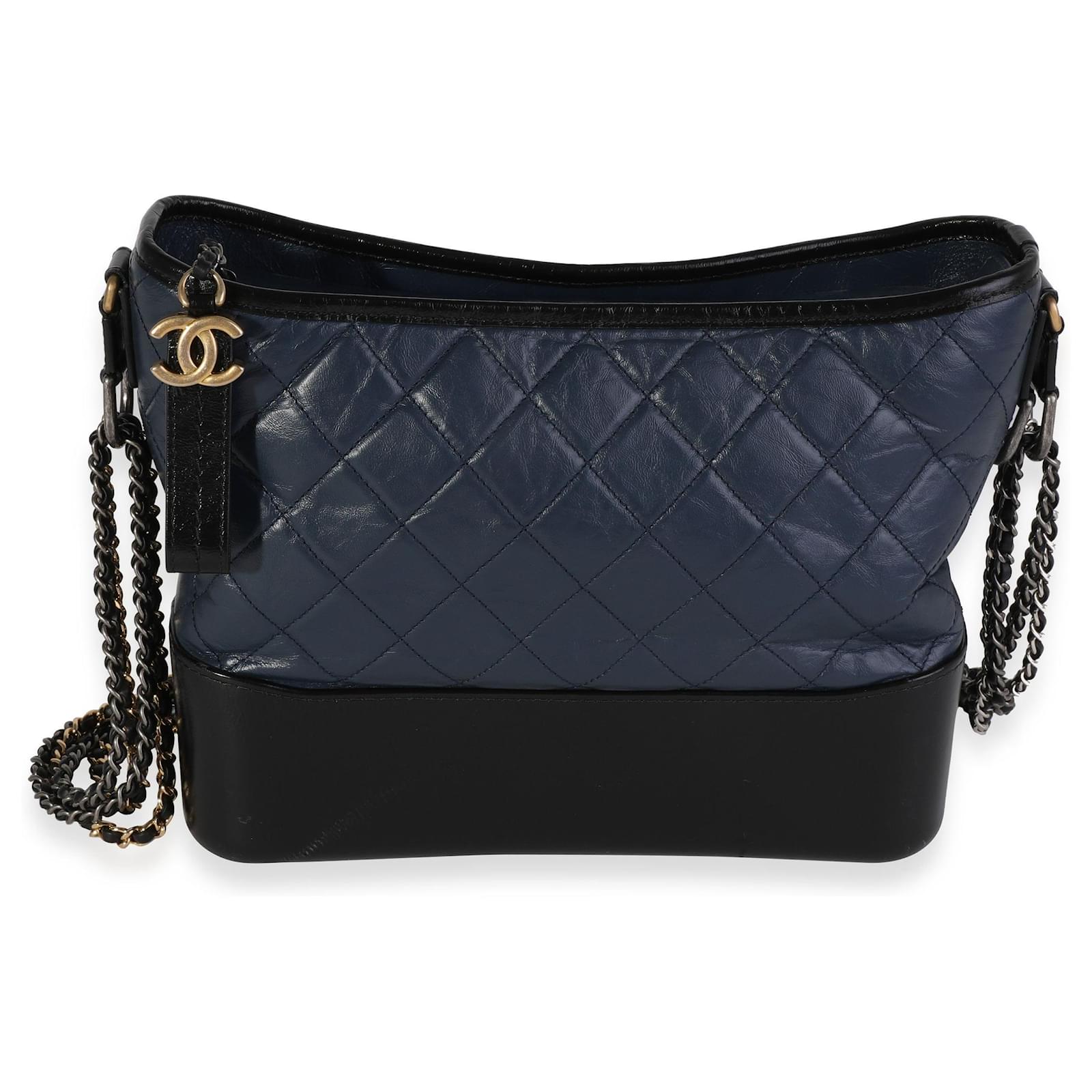 Chanel Black Quilted Medium Gabrielle Hobo