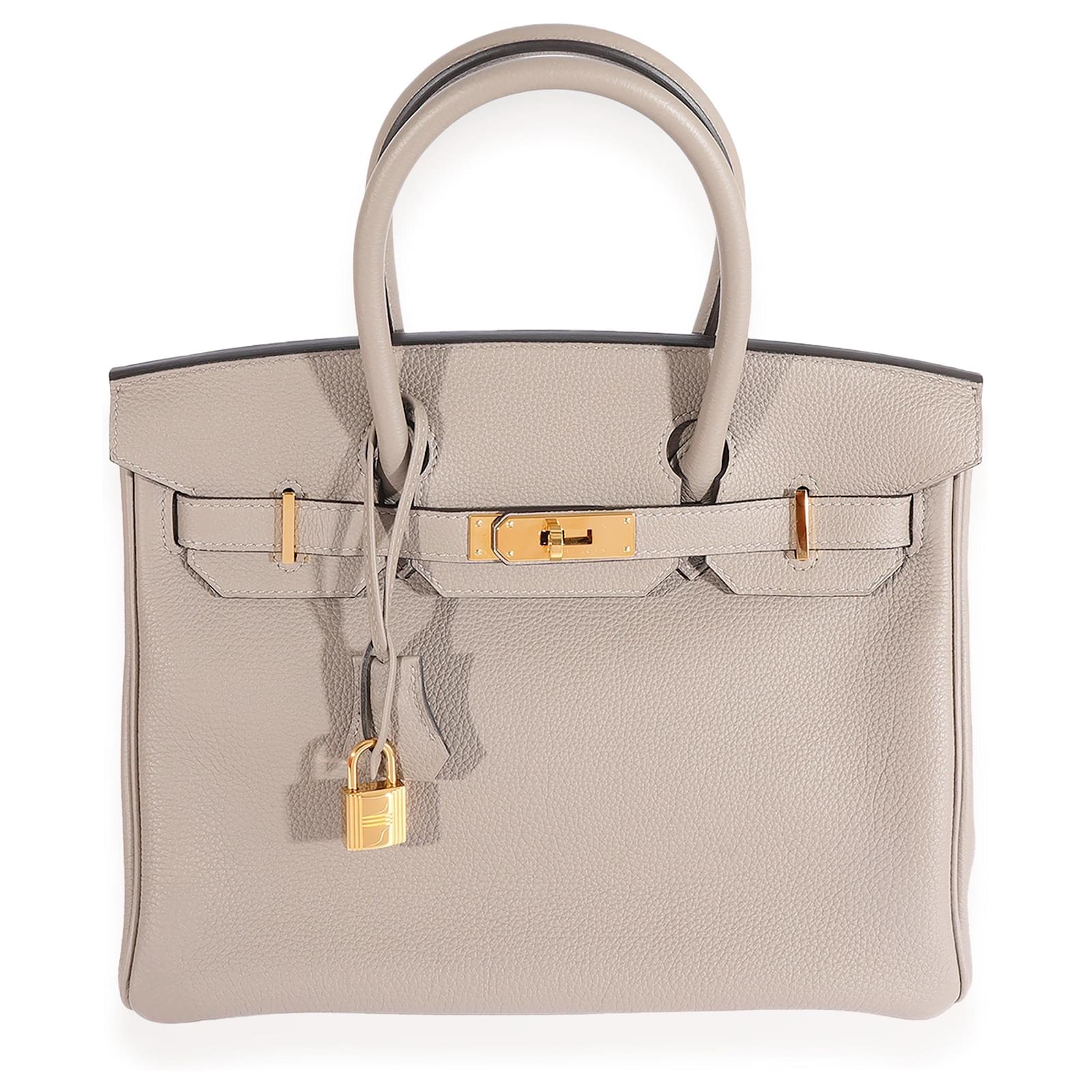 Hermès Hermes Gris Asphalte Togo Birkin 30 GHW Flesh Leather ref.622944 ...