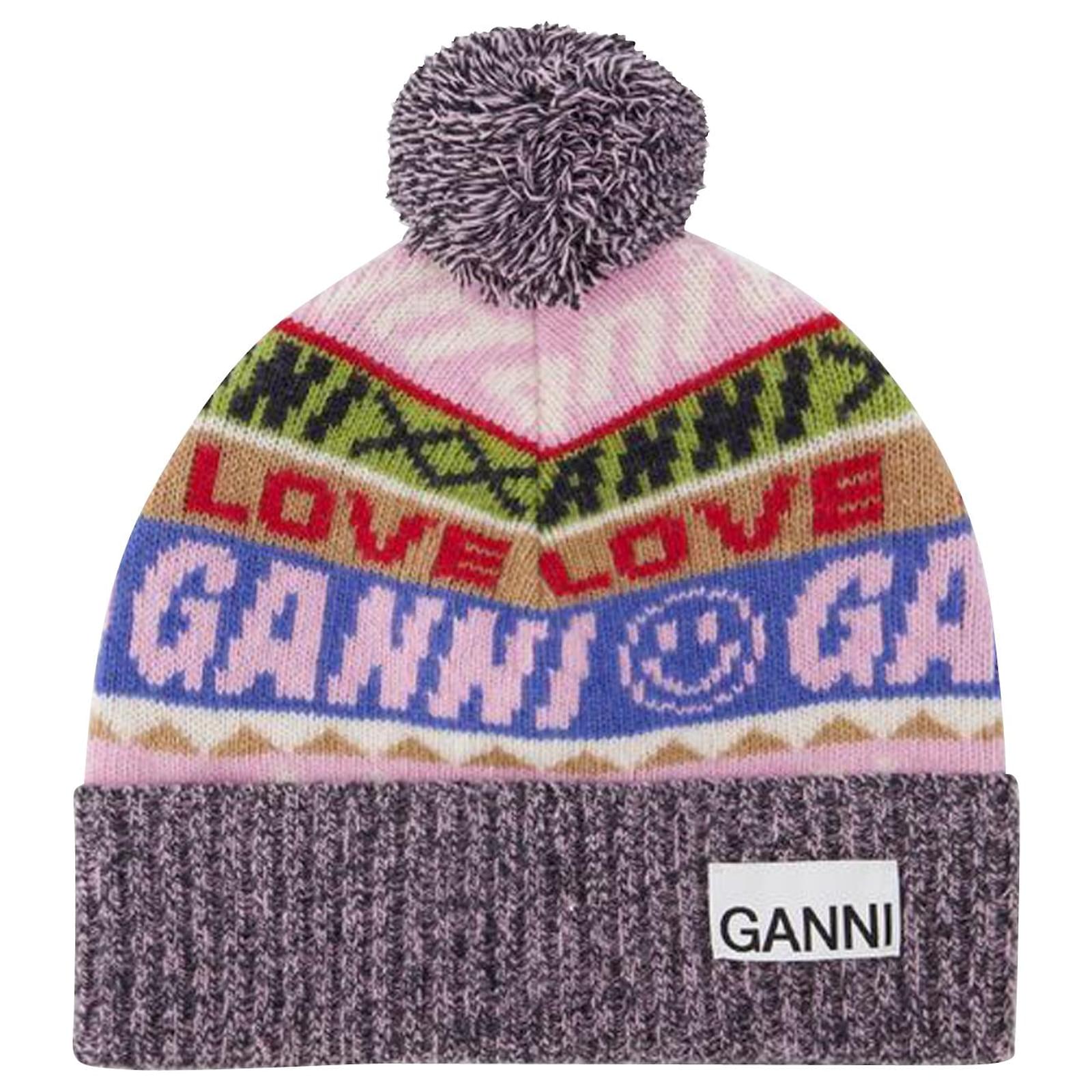 ganni multicolore Logo beanie ガニー ビーニー ganni multicolore Logo beanie ガニー ビーニー ganni