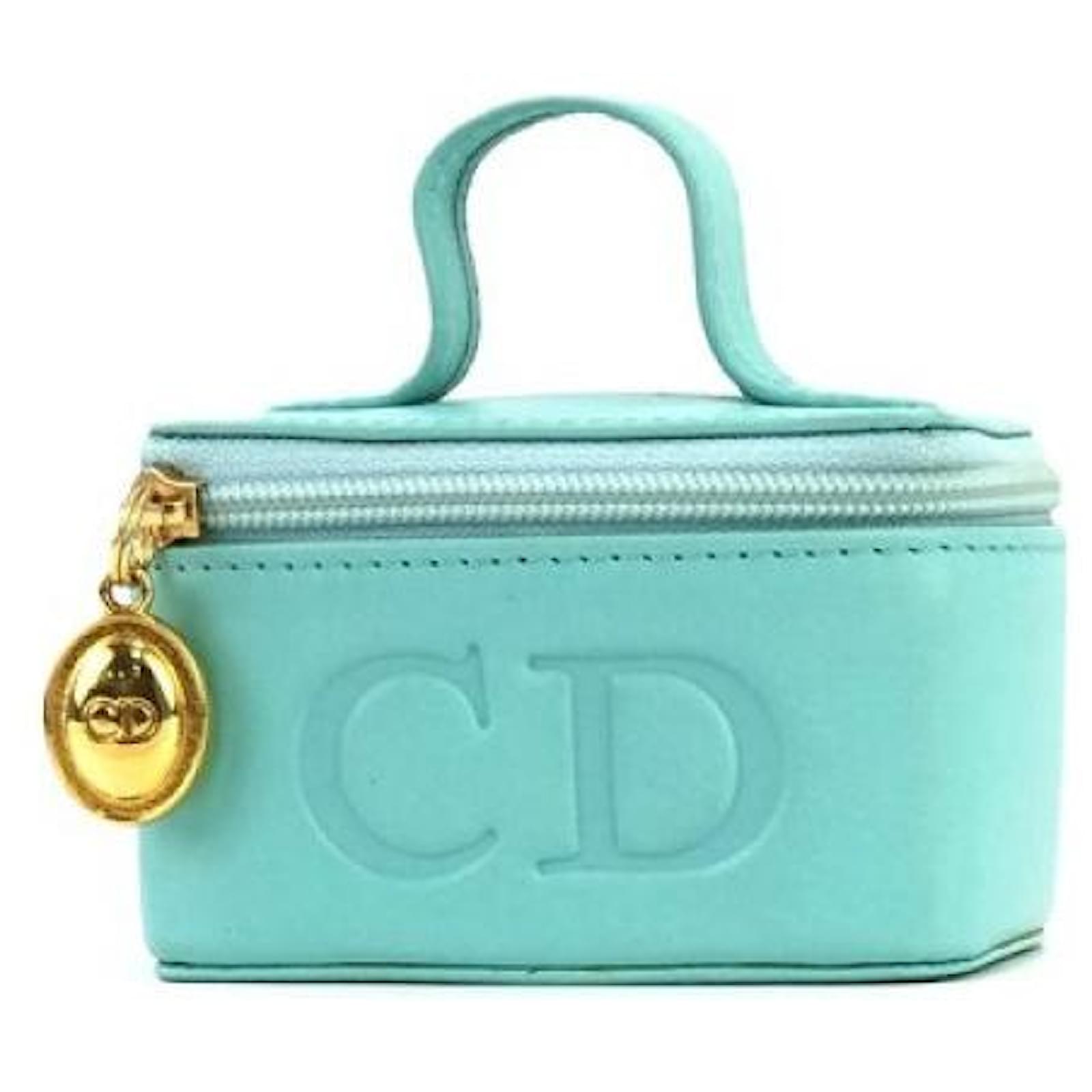Christian Dior Christian Dior CD logo charm cuero micro mini bolso
