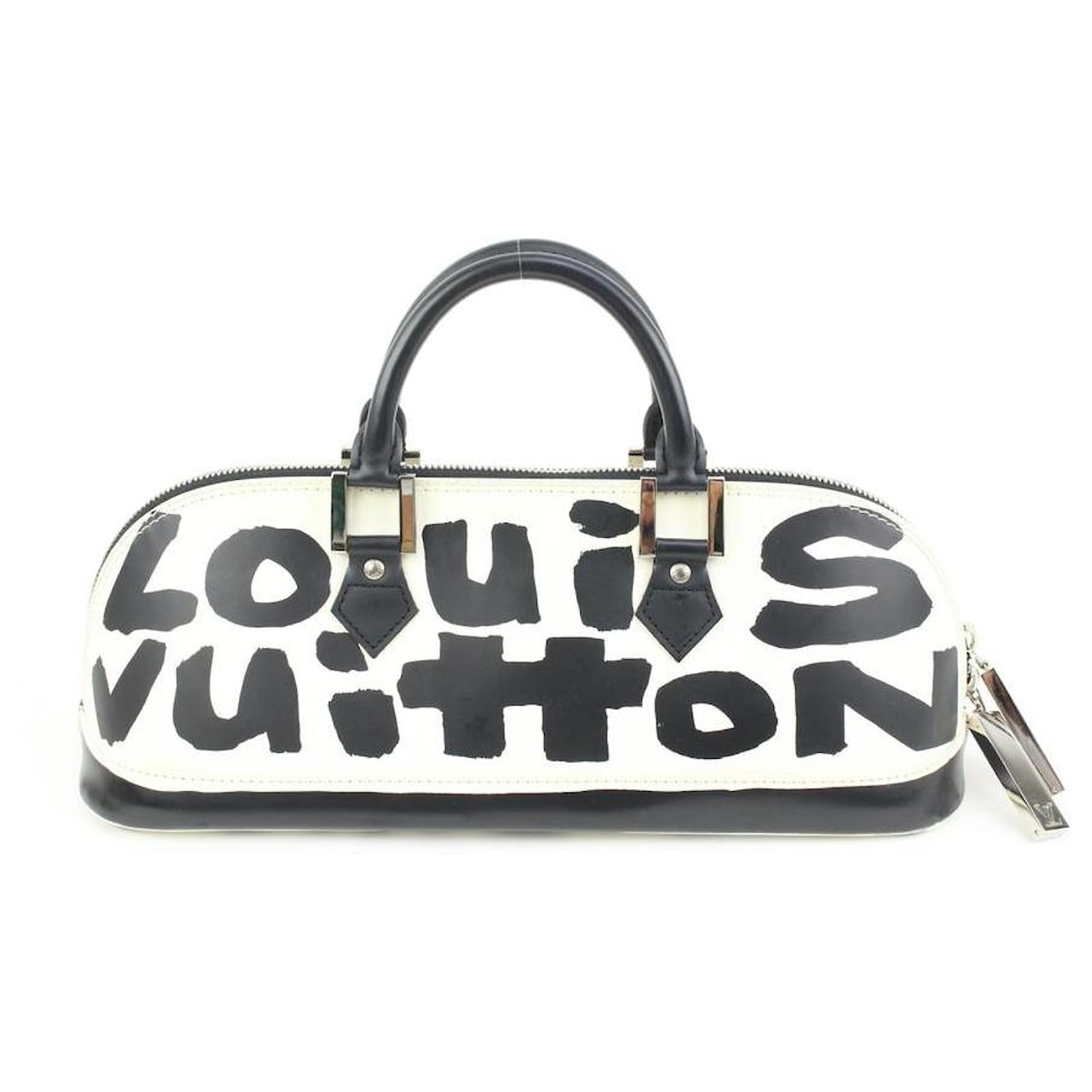 Louis Vuitton Stephen Sprouse Black Graffiti Alma Long Horizontal Leather  ref.623485 - Joli Closet