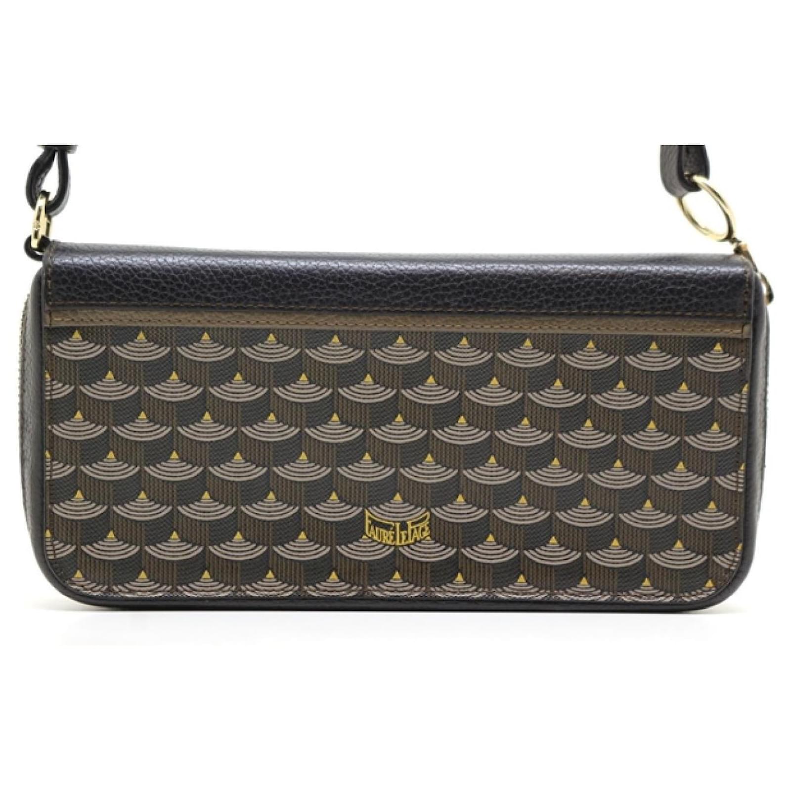 Fauré Le Page FAURELEPAGE Bag Shoulder Wallet Black Polyurethane ref.623573  - Joli Closet