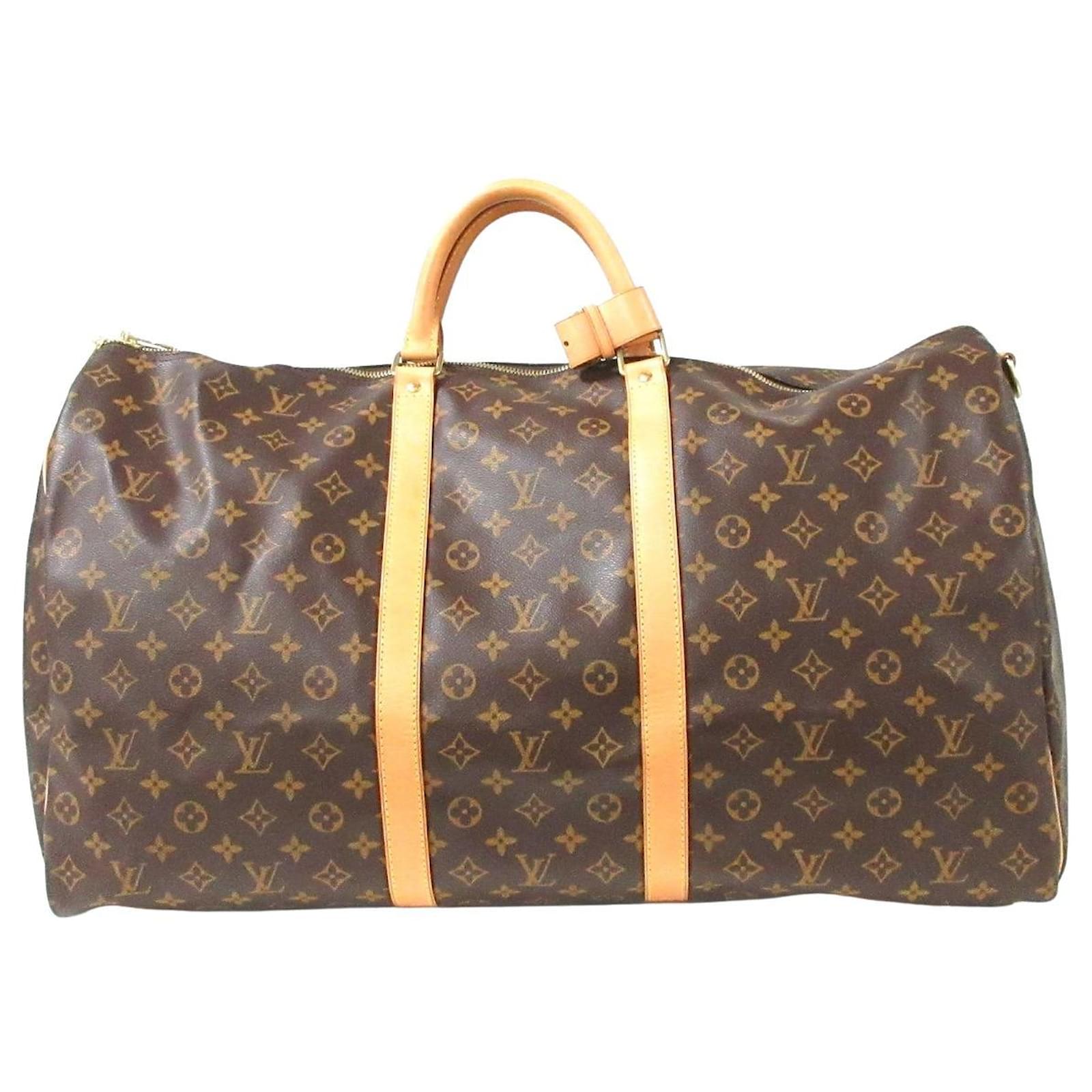 Louis Vuitton Keepall Bandouliere 60 Brown Cloth ref.623835 - Joli Closet