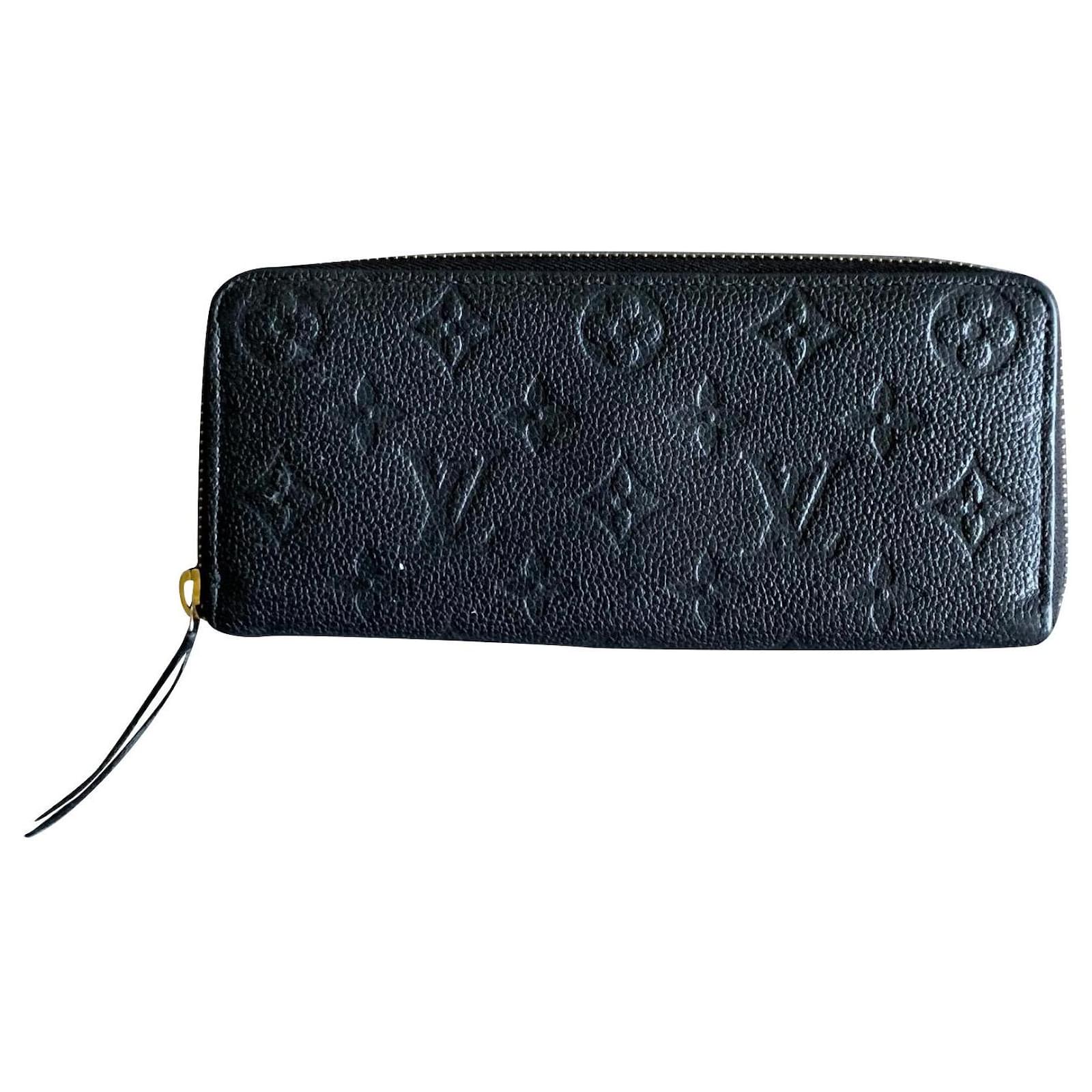 Louis Vuitton Clemence wallet Black Leather ref.623915 - Joli Closet