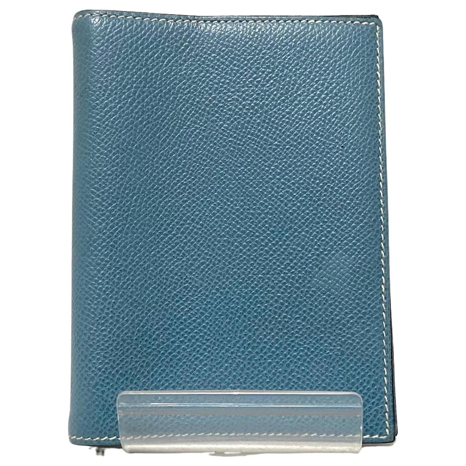 Hermès agenda cover Blue Leather ref.624167 - Joli Closet