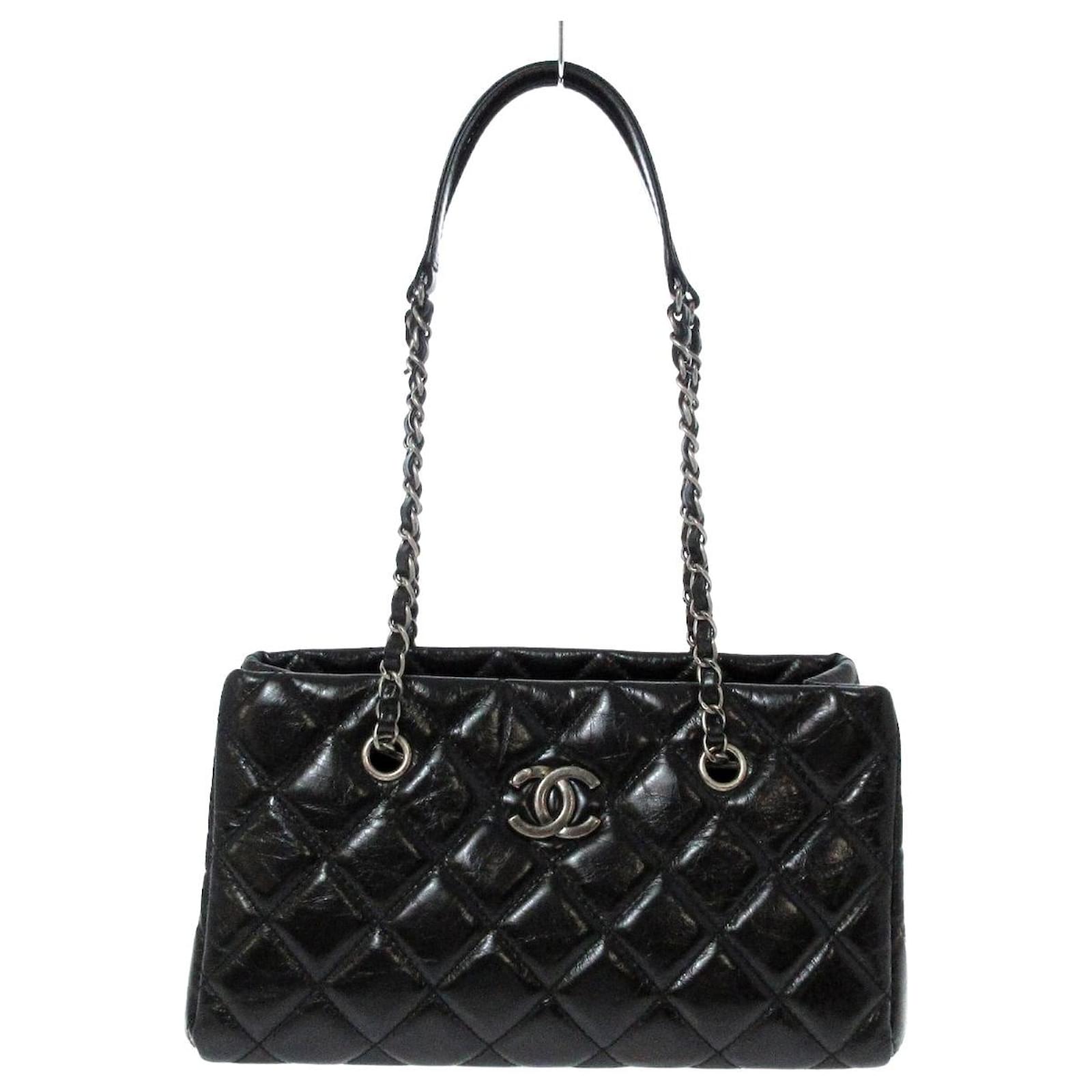 CHANEL Matrasse Calfskin COCO Mark Card Case Coin case So Black
