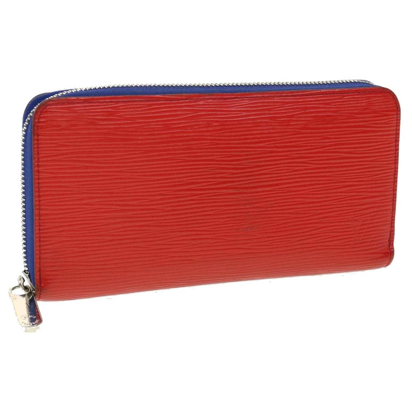 LOUIS VUITTON Epi Zippy Wallet Long Wallet Leather Red Blue M62304 LV Auth  31053 ref.624421 - Joli Closet