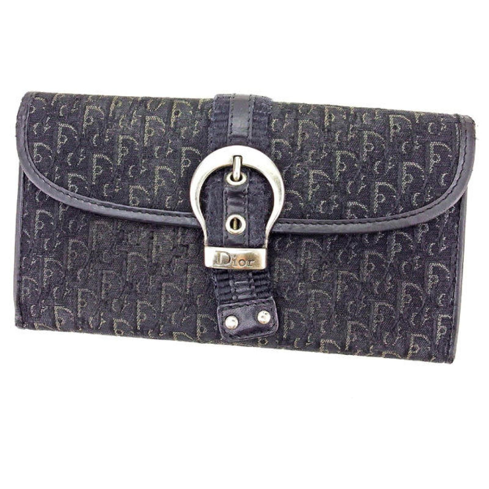 Dior Wallets Black Leather ref.624740 Joli Closet