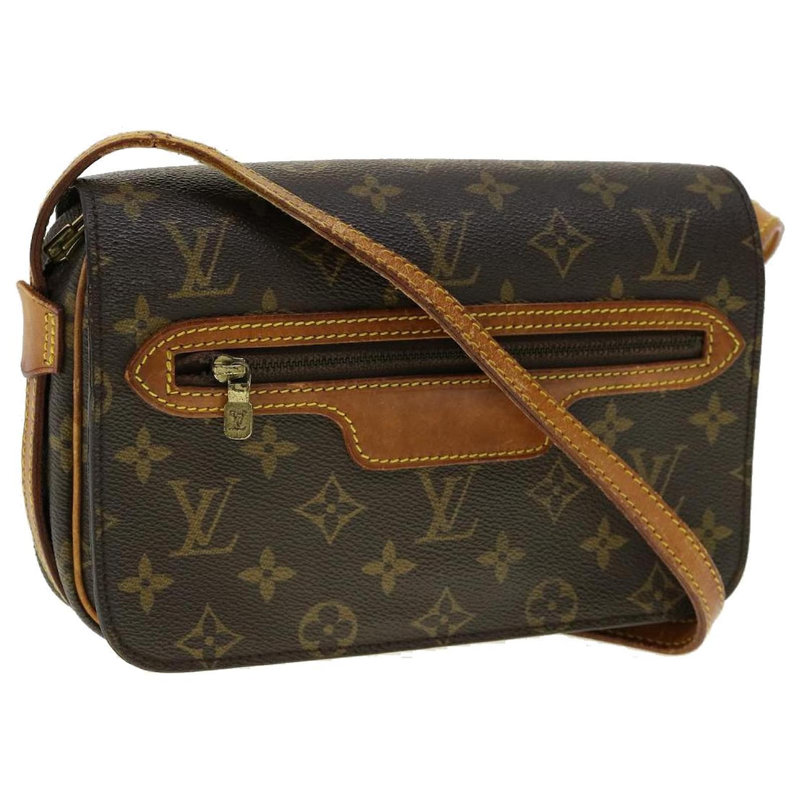 Louis Vuitton Monogram Saint Germain 24 Leather Brown Shoulder bag