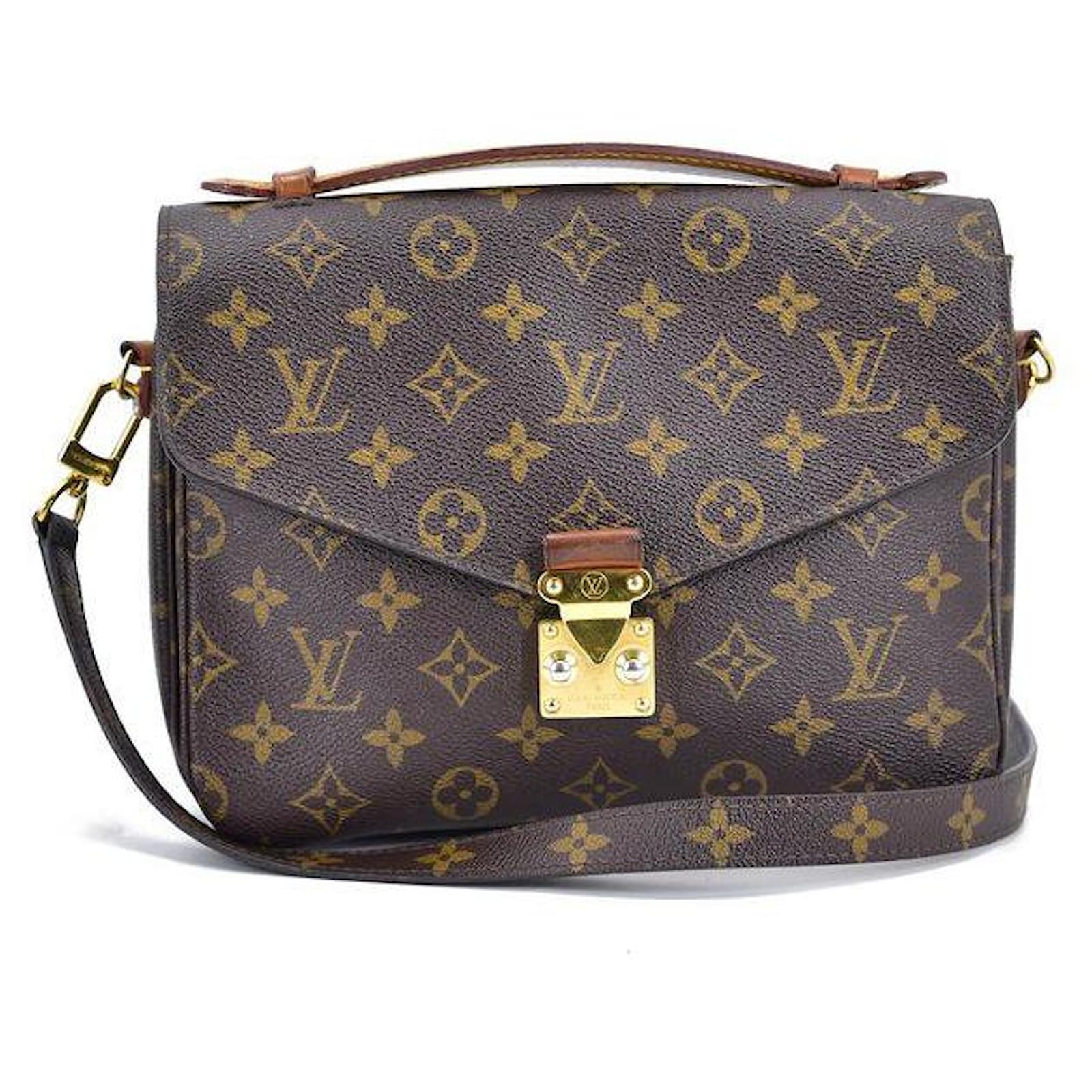 Louis Vuitton Pochette Metis Shoulder Bag Brown Leather Monogram