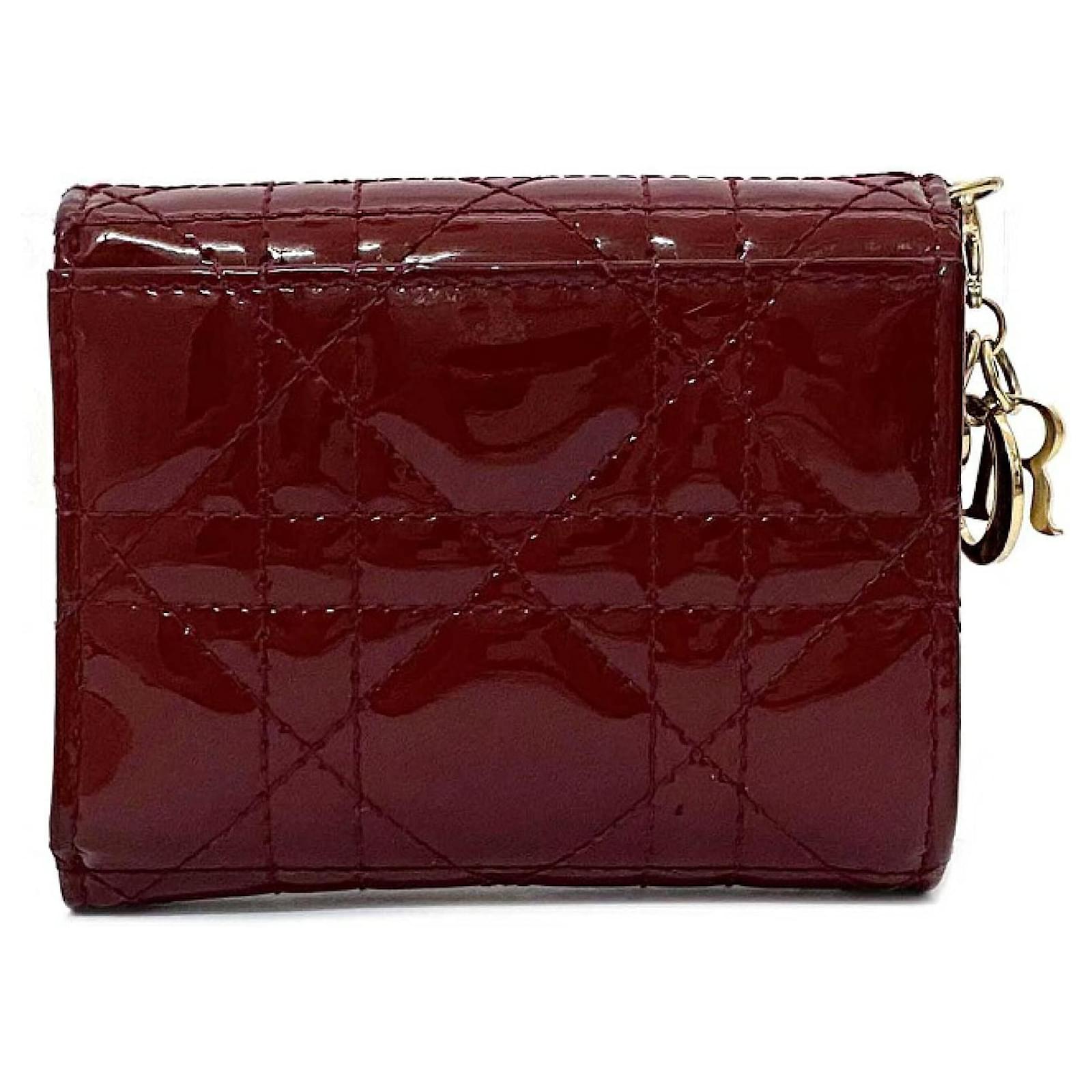 Christian Dior Wallets Red Patent leather ref.626261 Joli Closet