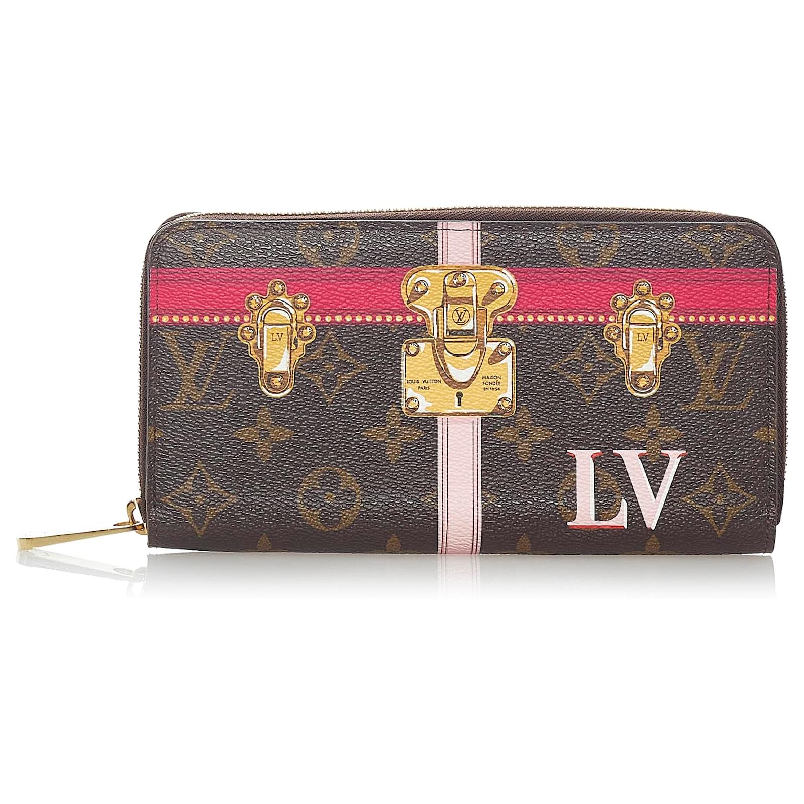 Louis Vuitton Brown Monogram Summer Trunks Zippy Wallet Multiple