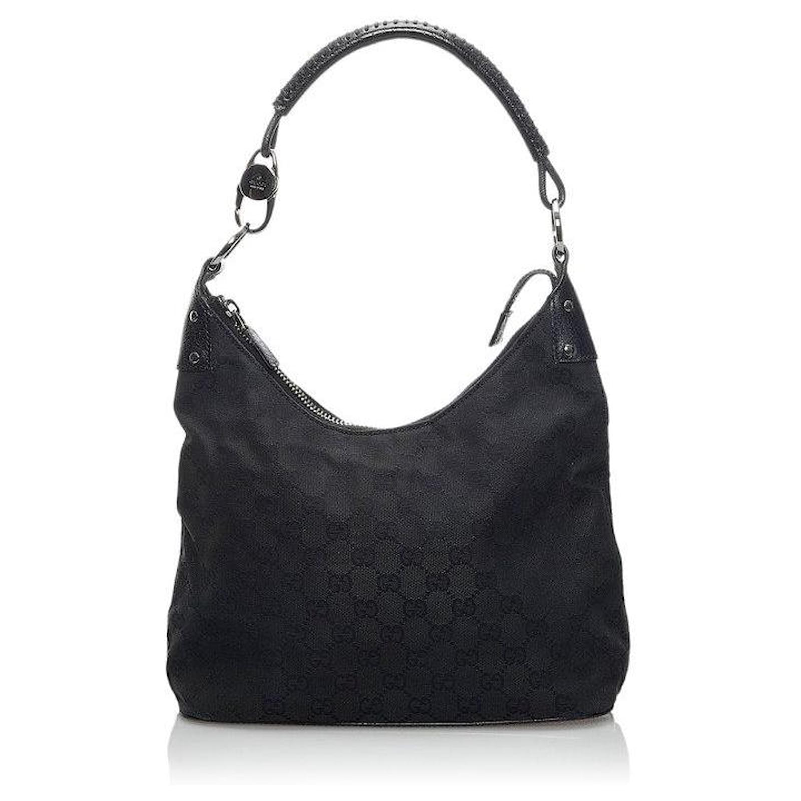 Gucci GG Canvas Shoulder Bag Black Cloth ref.626453 Joli Closet