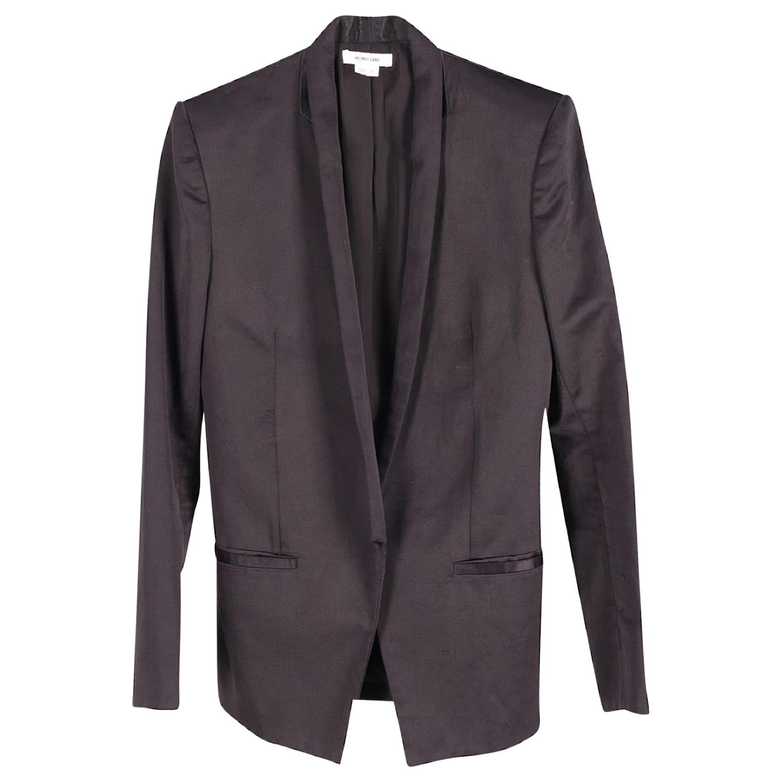 Helmut Lang Slim-Fit Blazer in Black Cotton ref.626520 - Joli Closet