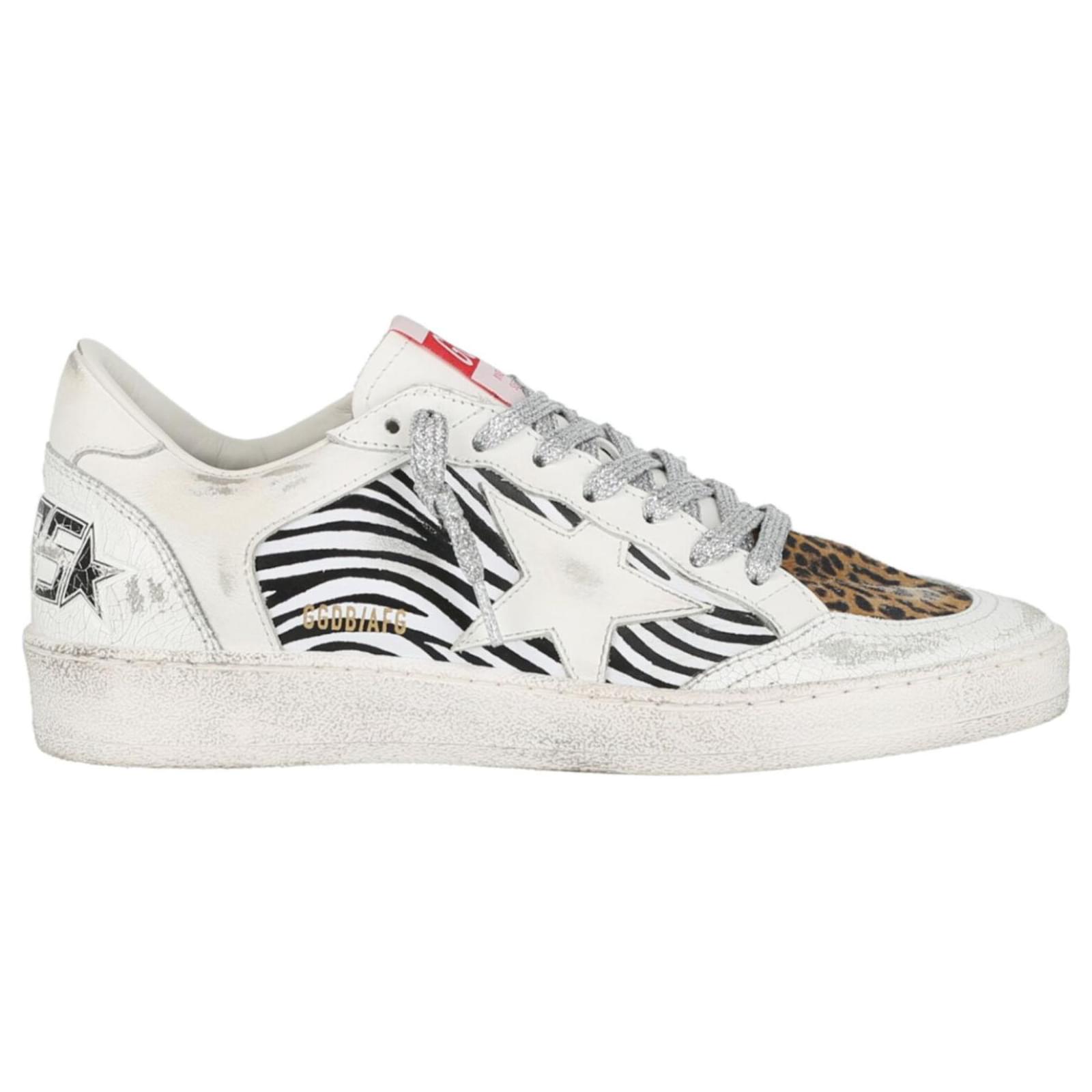 Golden Goose Ball Star Zebra Sneakers Multiple colors ref.627388