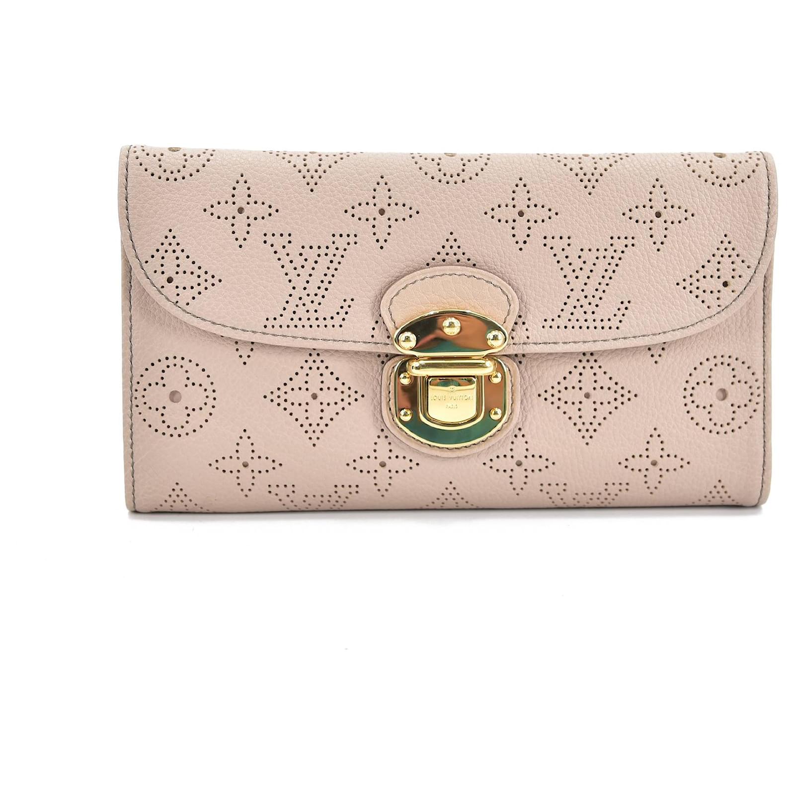 NEUF portefeuille Louis Vuitton monogramme MAHINA cuir Amelia organisateur  rose