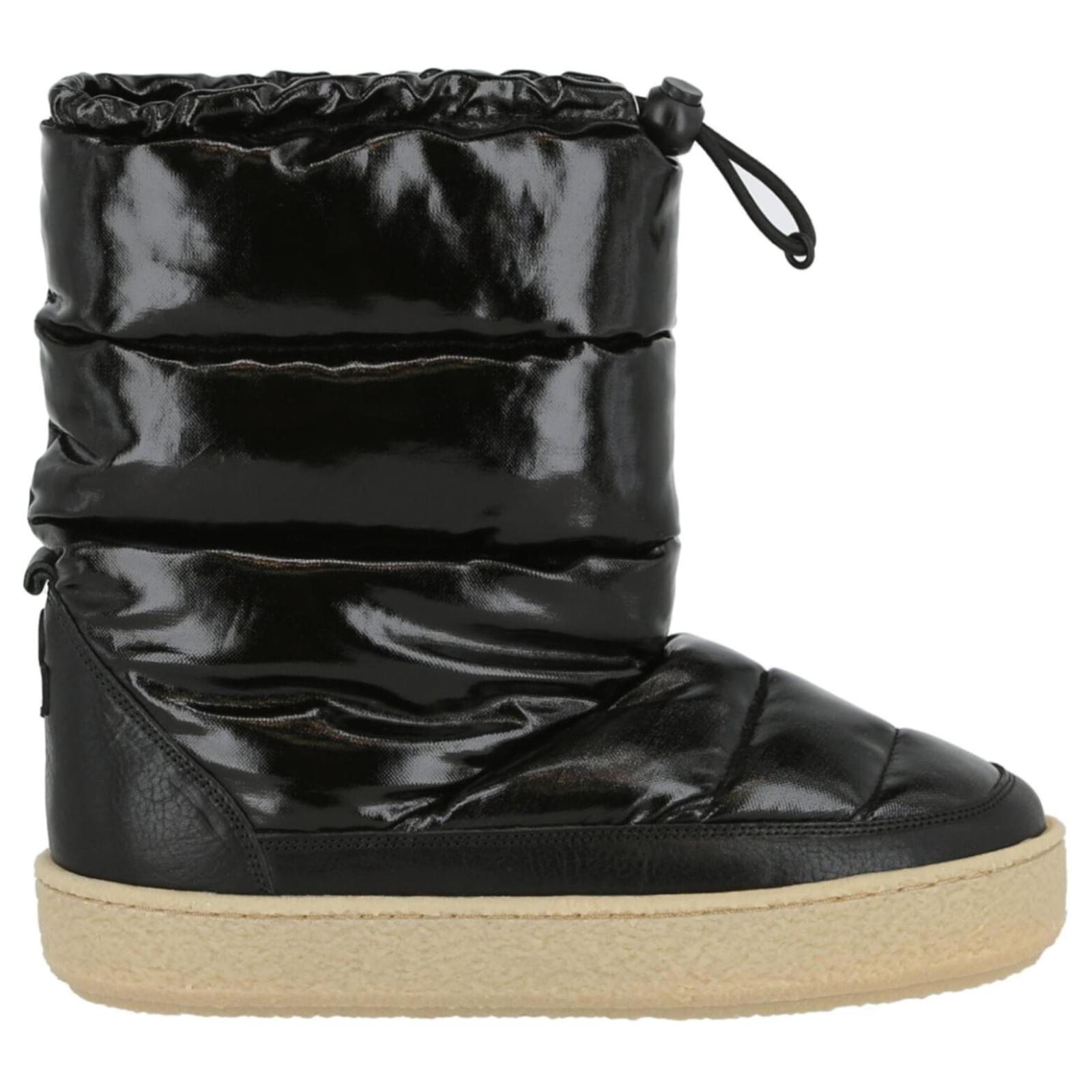 Isabel Marant Zerik Padded Snow Boots Black ref.628347 - Joli Closet