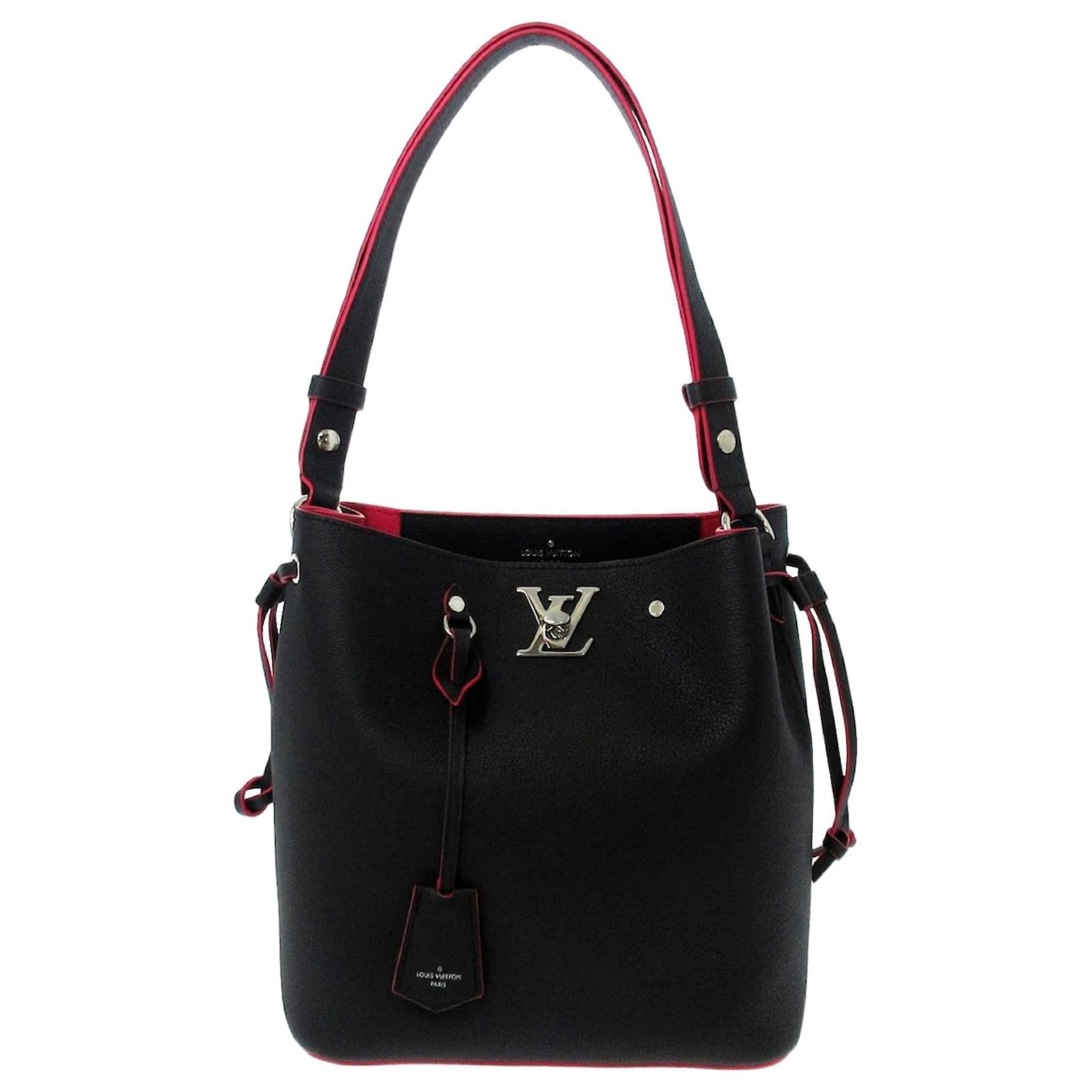 Louis Vuitton Black Lockme Bucket Leather Pony-style calfskin ref.696197 -  Joli Closet