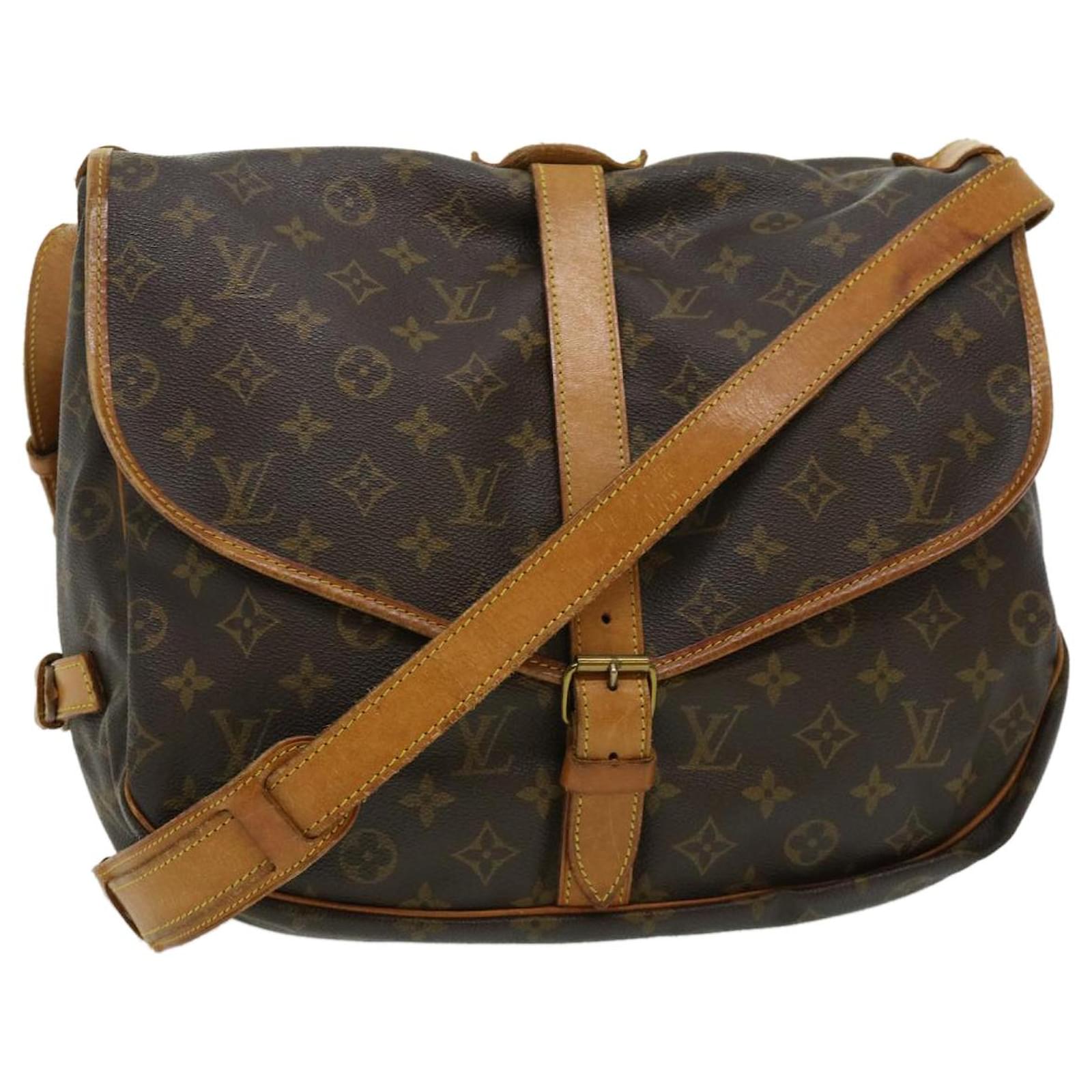 LOUIS VUITTON SAUMUR 35 MESSENGER SHOULDER BAG MONOGRAM M42254