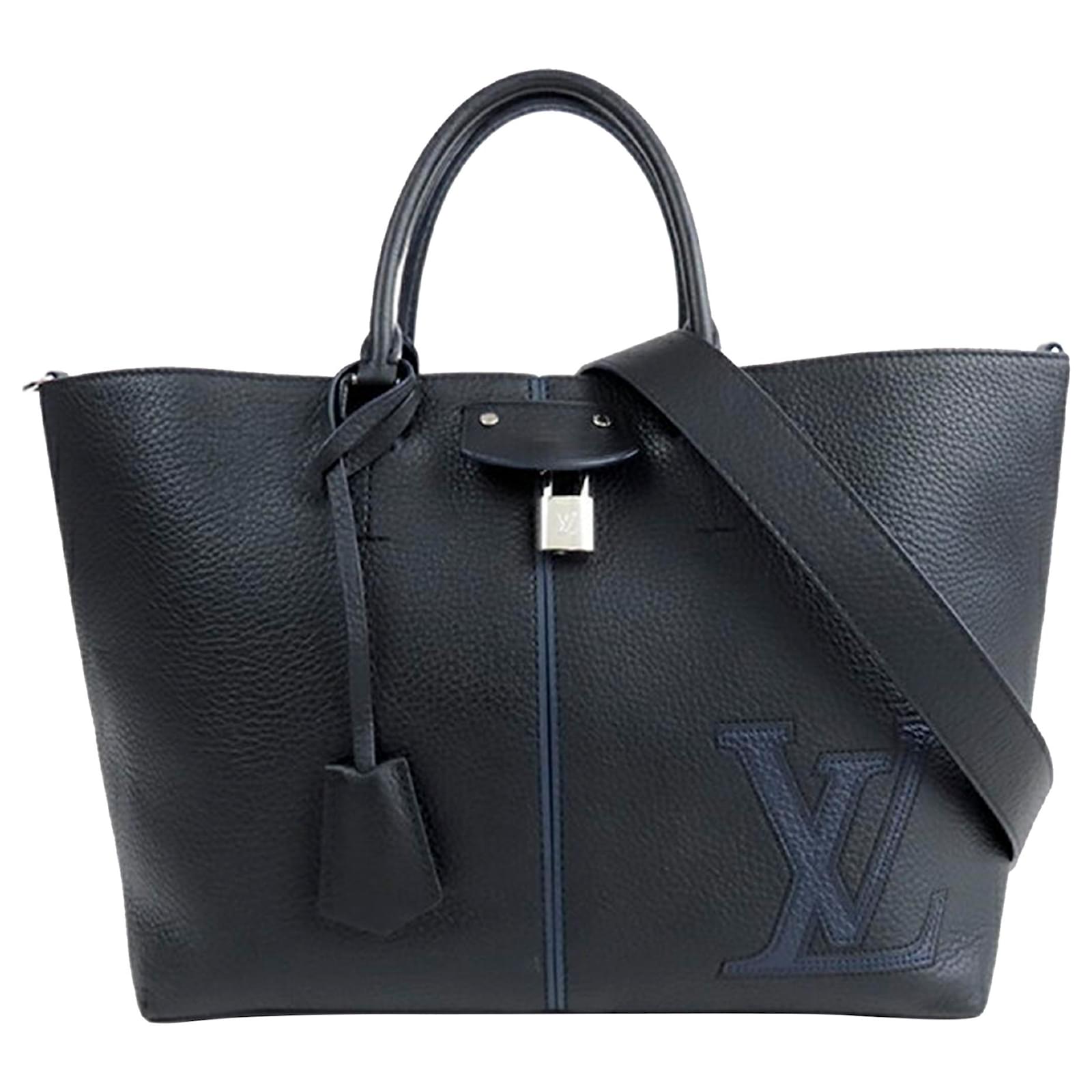 Louis Vuitton Cartable Pernelle en cuir taurillon noir Veau fa?�on poulain ref.630060 - Joli Closet
