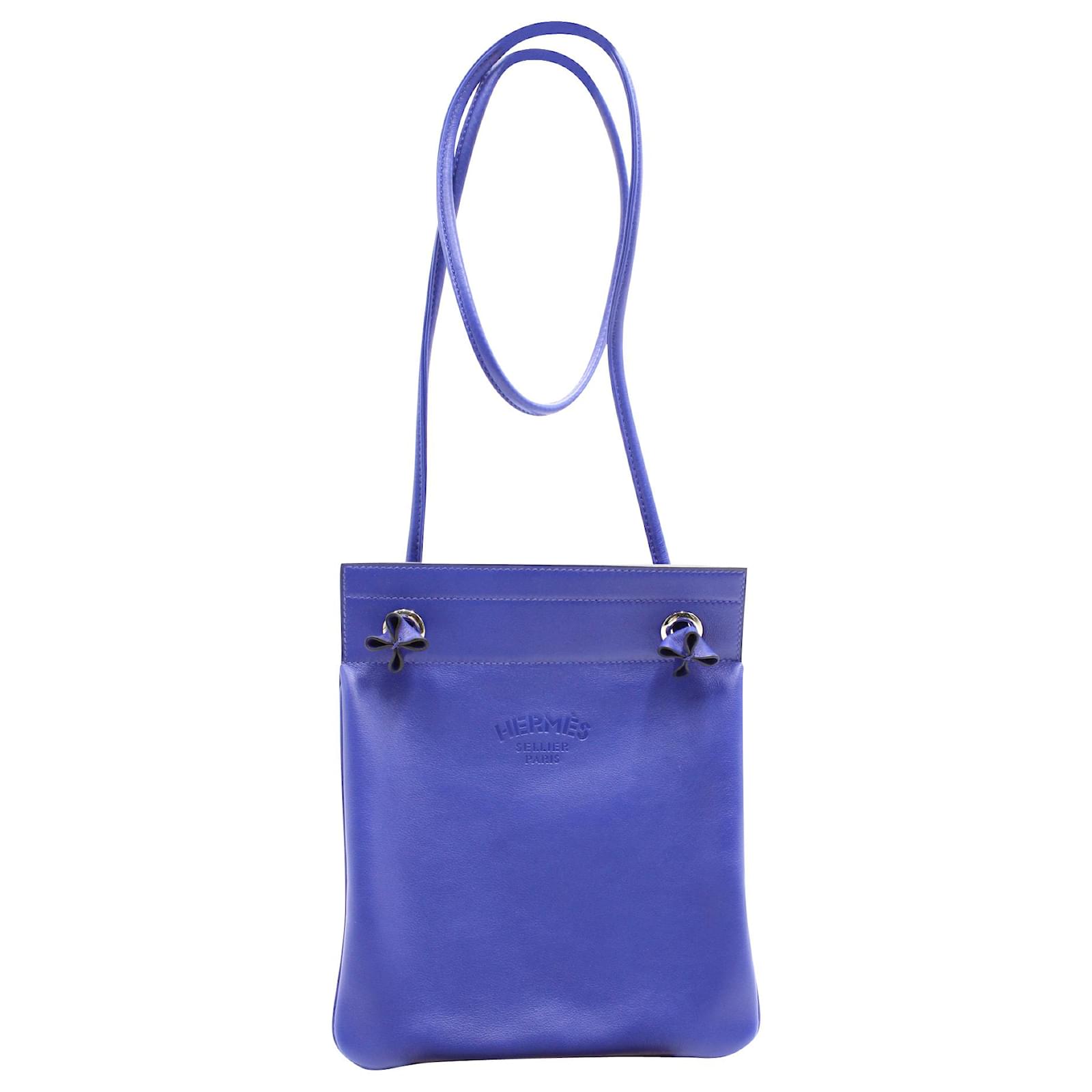 Hermès Hermes Aline Crossbody Bag in Blue Leather ref.630398 - Joli Closet