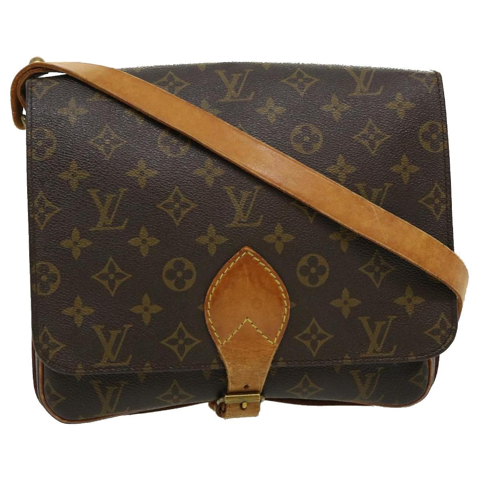 Louis Vuitton Monogram Cartouchiere GM M51252 Brown Cloth ref