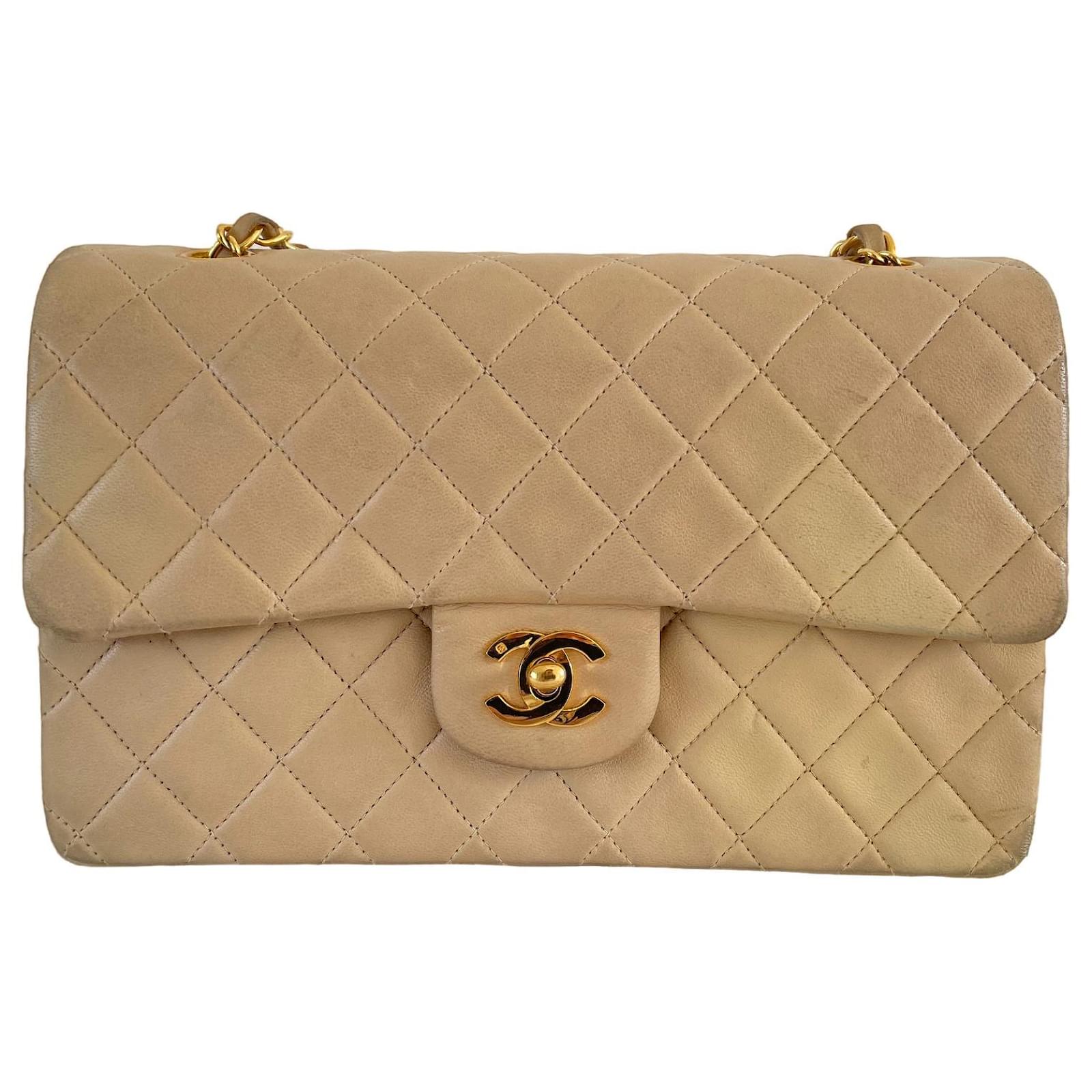 Chanel classic lined flap medium lambskin gold hardware timeless