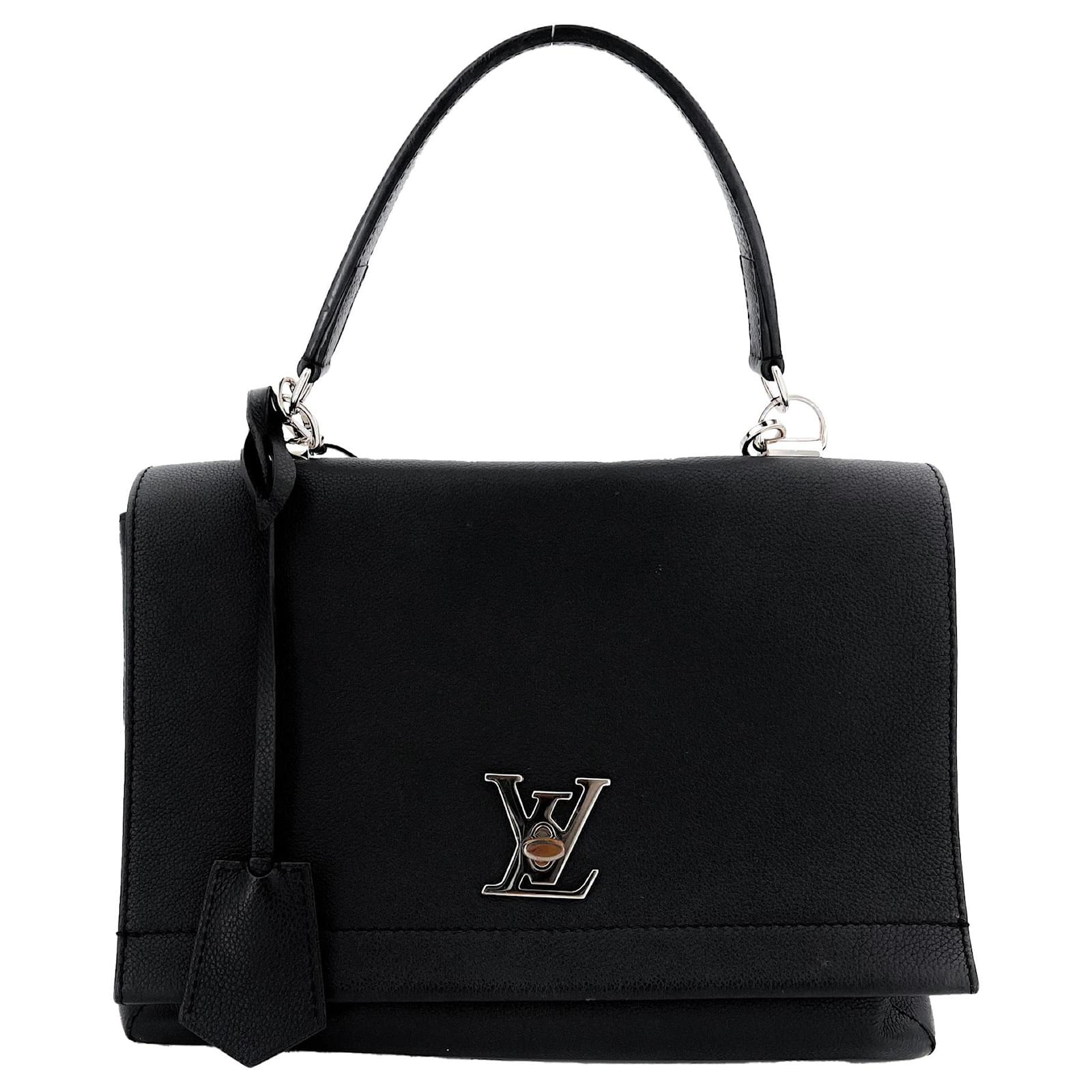 Louis Vuitton Twist LockMe 2-Way Black Leather ref.630693 - Joli