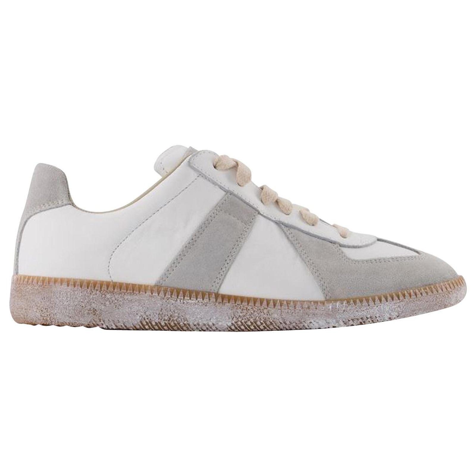 Maison Martin Margiela Replica Deconstructed Sneakers in White 