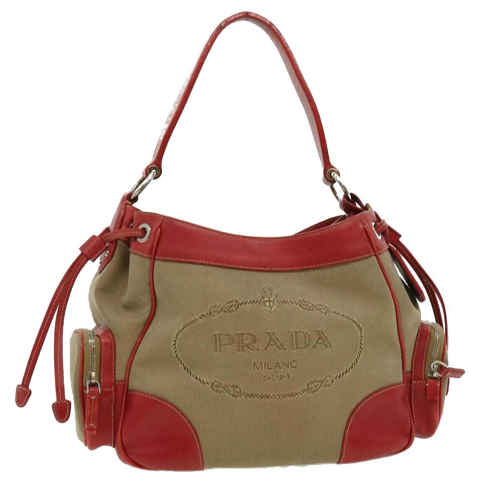 Bandoulière Sac Prada Toile Beige Sac Prada Nylon Beige PRADA Sac