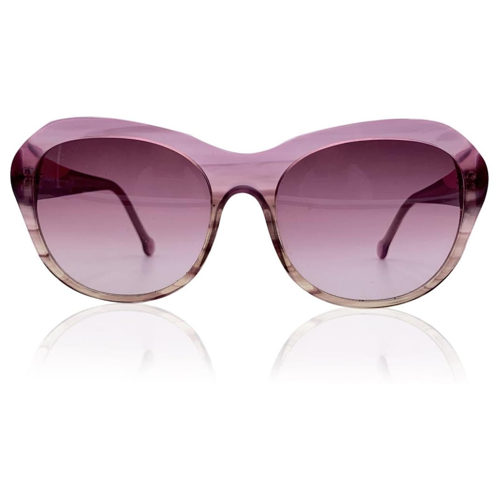 Louis Vuitton Pink Sunglasses Handmade in Italy Butterfly Mod