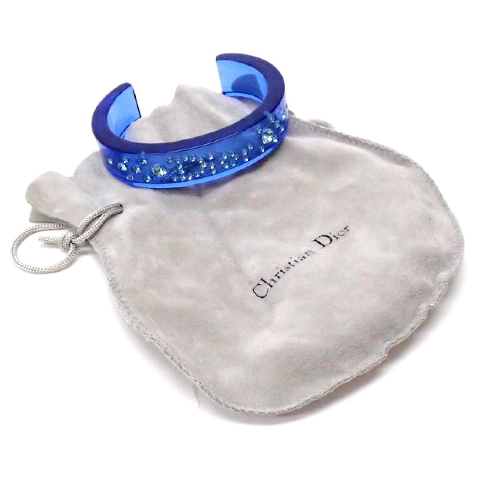 Christian Dior Bracelets Plastique Bleu ref.631869 Joli Closet