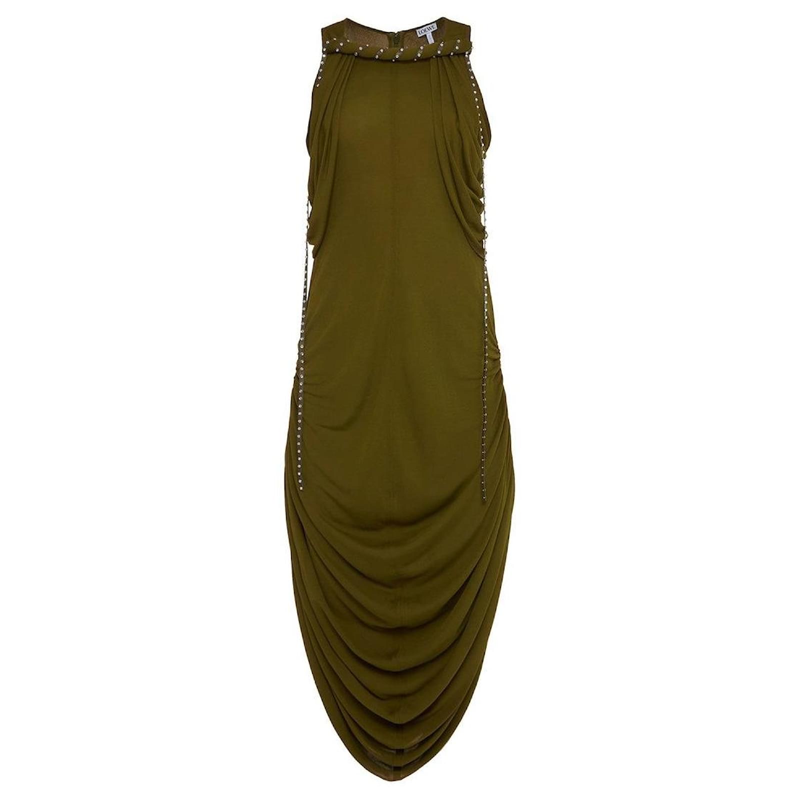 green emerald velvet dress Runway Dress in Green