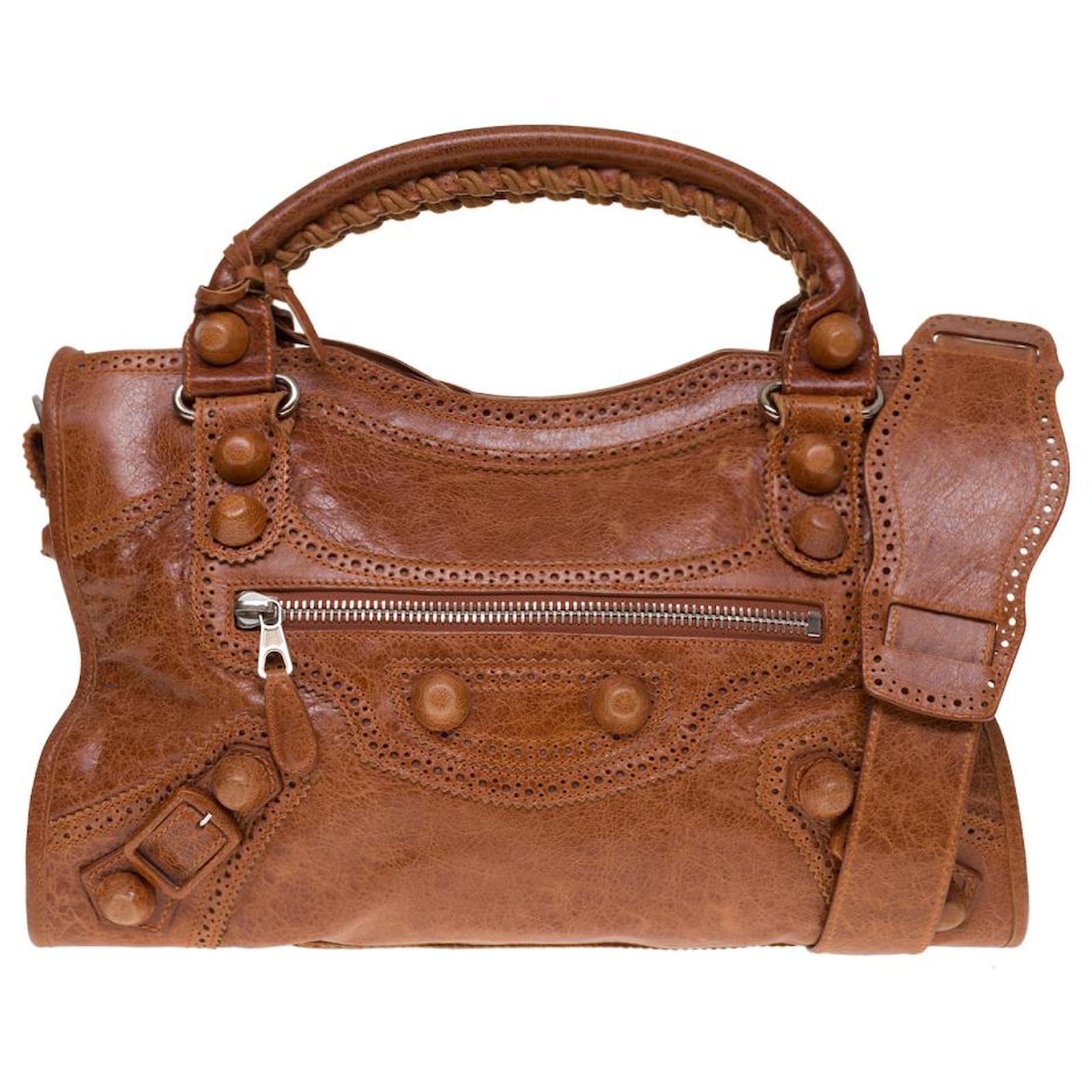 Balenciaga city Brown Leather ref.632438 - Joli Closet