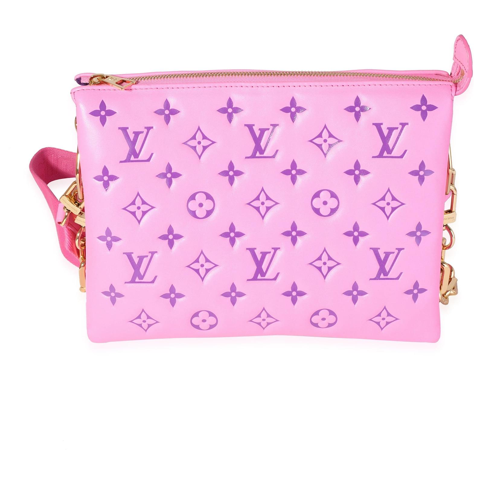 Louis Vuitton Monogram Embossed Puffy Lambskin Coussin PM Handbag