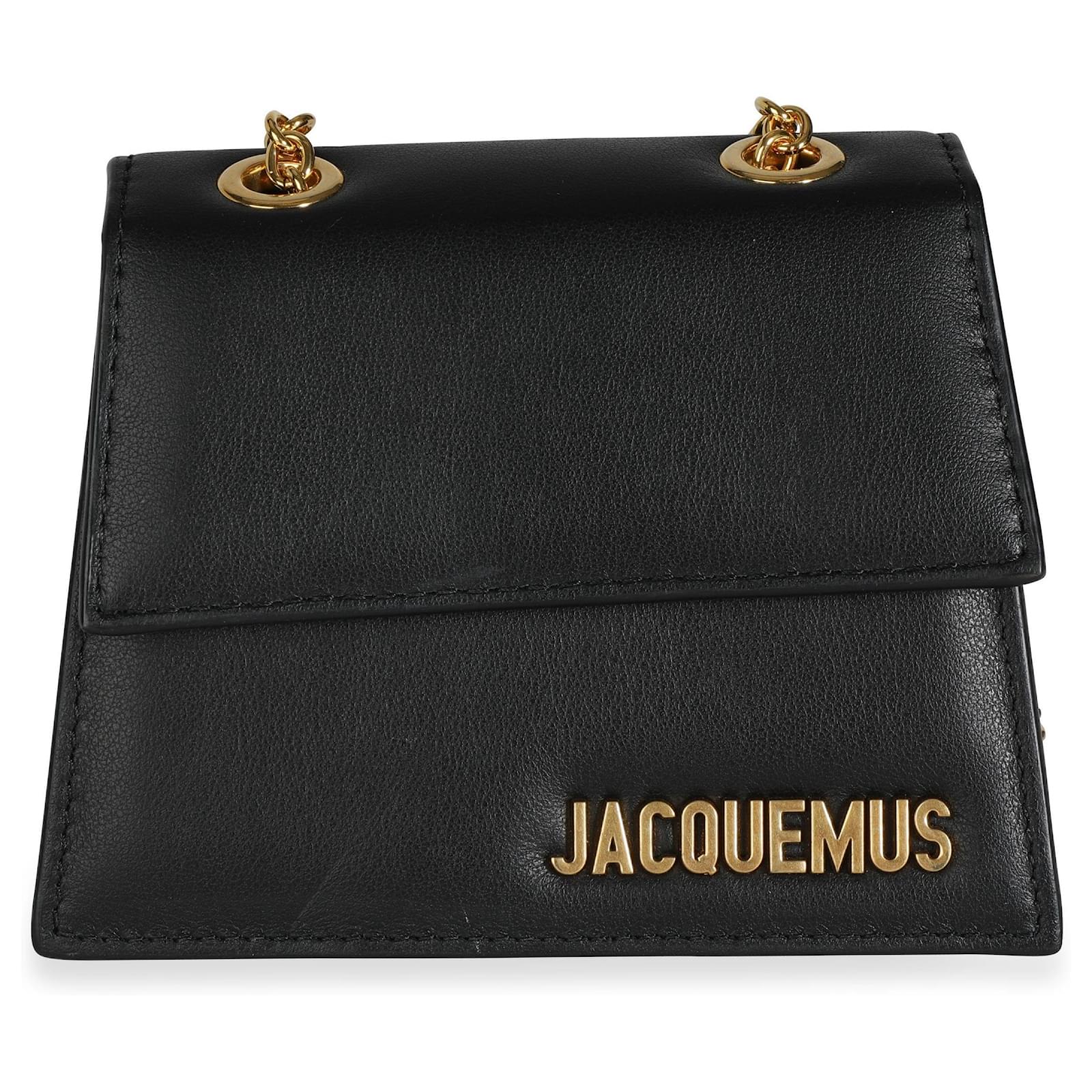 Jacquemus Black Leather Le Piccolo Bag ref.632554 Joli Closet
