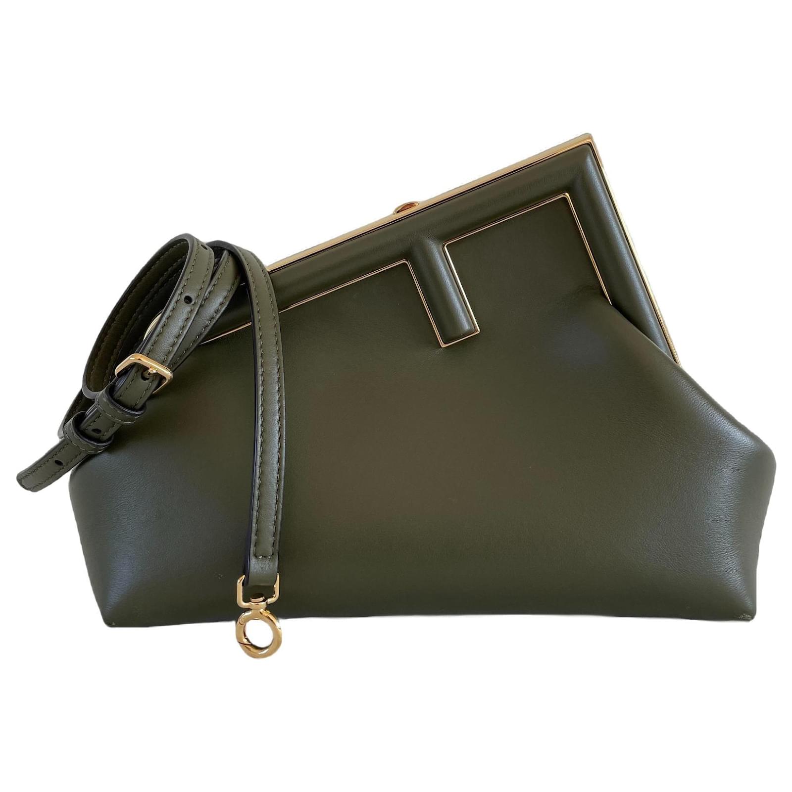 Fendi olive green bag sale