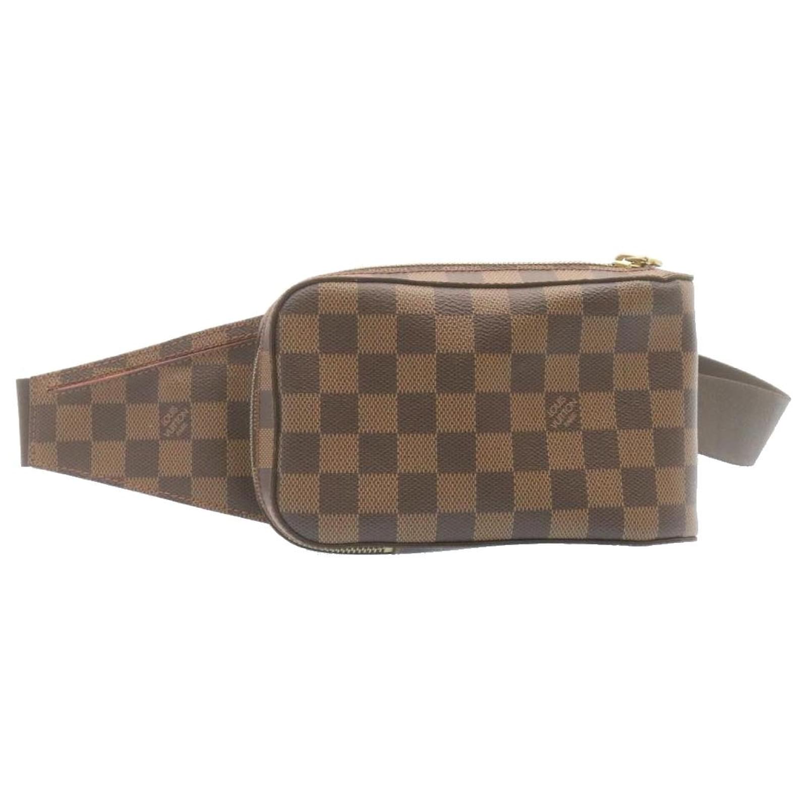 Louis Vuitton Damier Geronimos Leather Fabric Brown Cross body bag