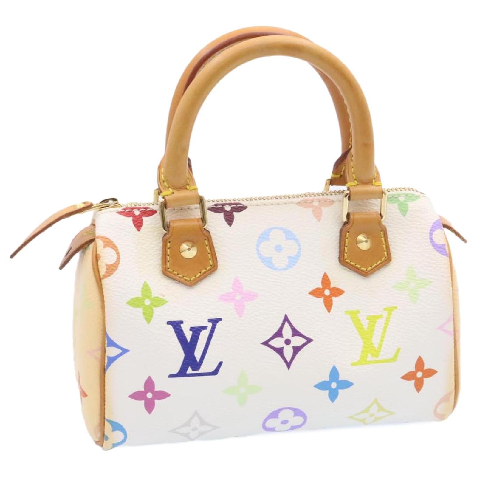 LOUIS VUITTON Monogram Multicolor Mini Speedy Hand Bag White M92645 Auth  am1710g ref.633705 - Joli Closet