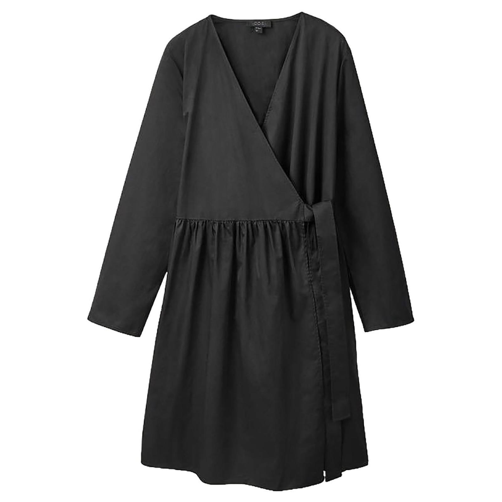 chinese dress ladies Cos Black High Neck Dress M – The Wardrobe main image 1